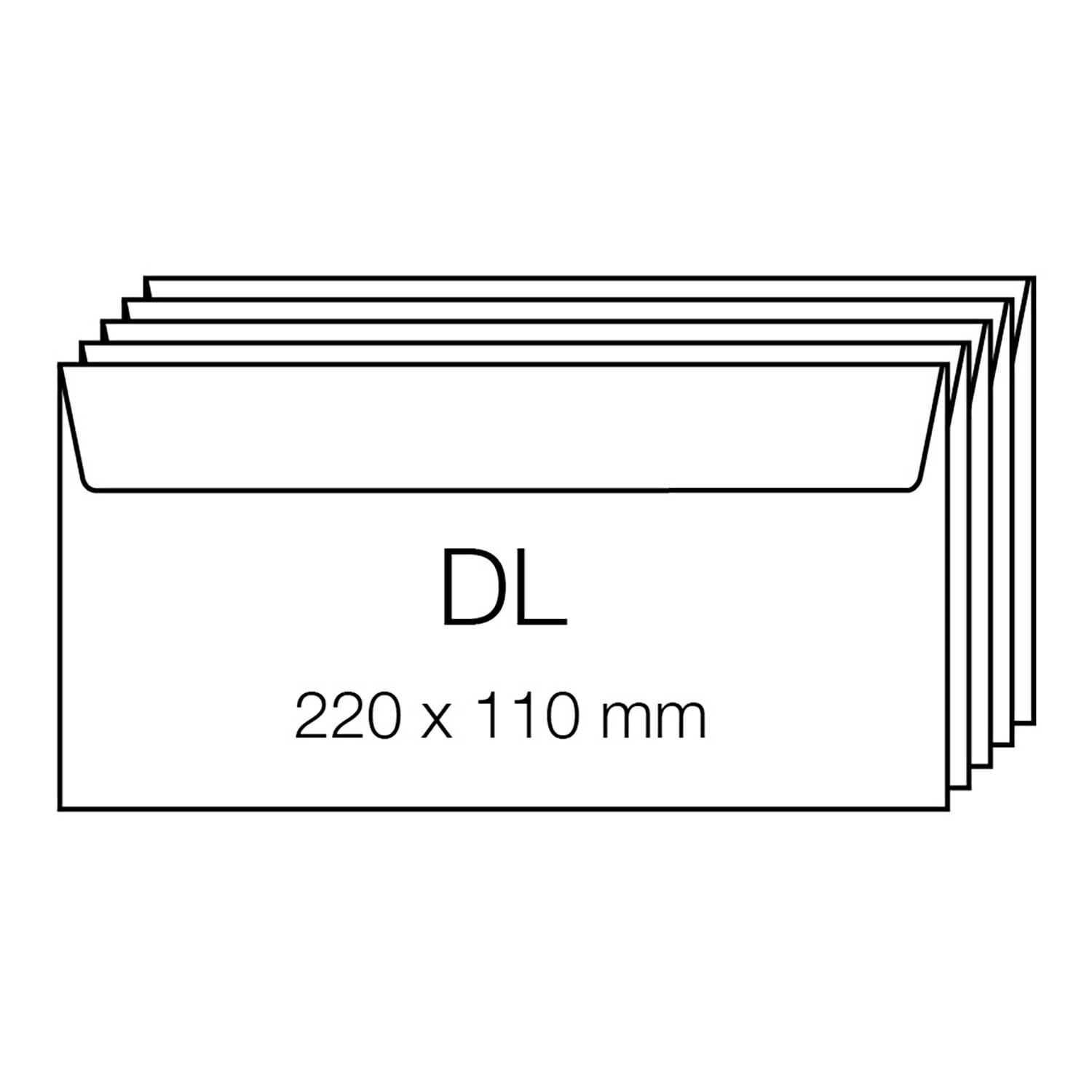 Paper Poetry Luxury Umschläge DIN Lang, cremefarben, 5 Stück, 220 x 110 mm, ideal für elegante Korrespondenz.