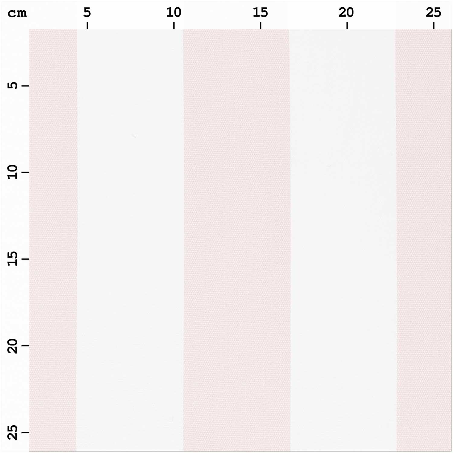 Druckstoff Canvas  Streifen weiß-rosa 140cm von Rico Design