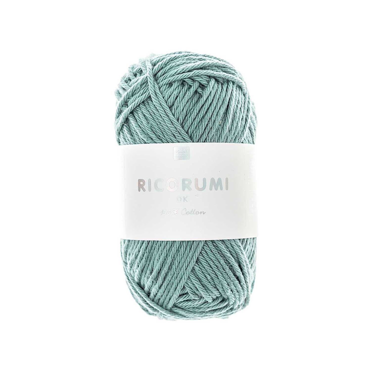 Creative Ricorumi dk, 25g Garn in Aqua von Rico Design, ideal für Strick- und Häkelprojekte.