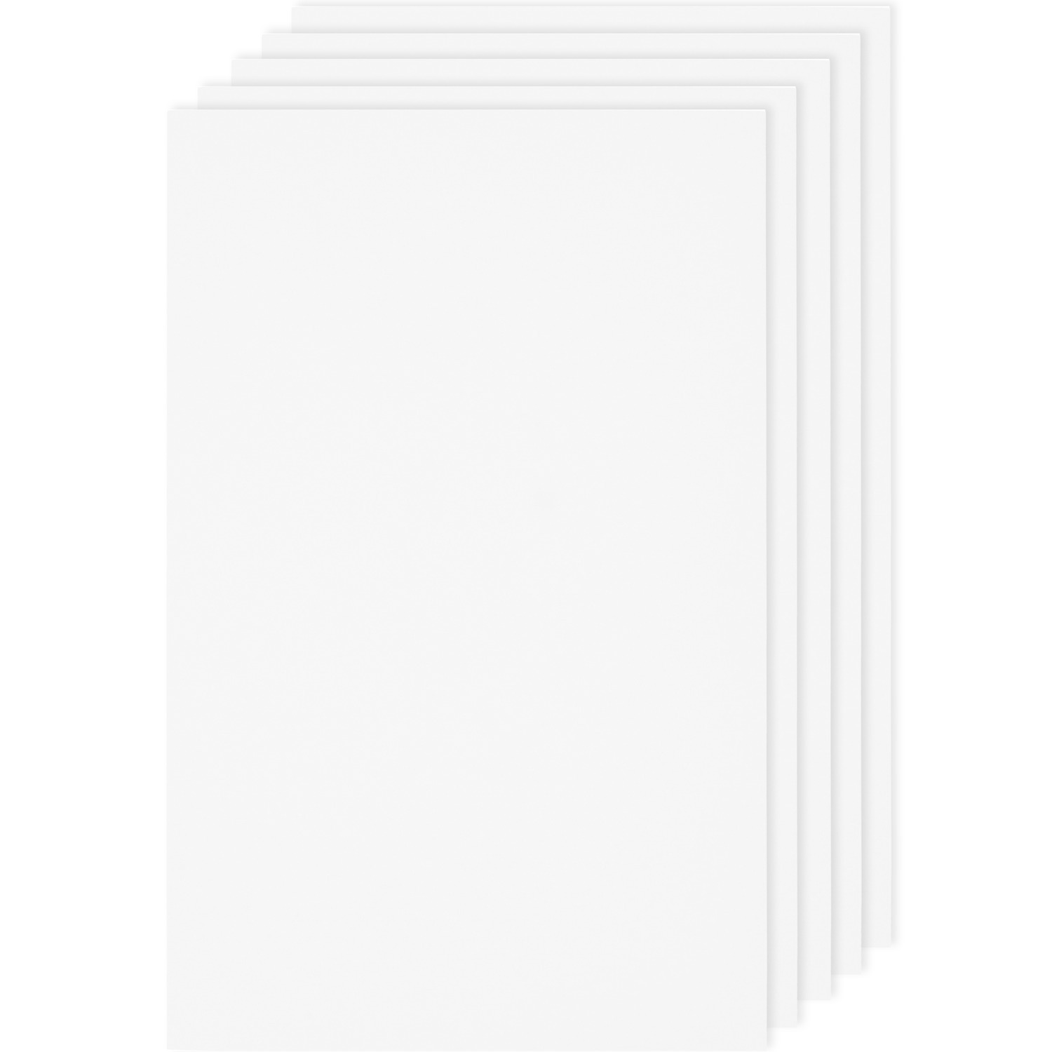 Paper Poetry Luxury Bögen A4, 5 weiße Blätter von Rico Design, ideal für kreative Projekte.