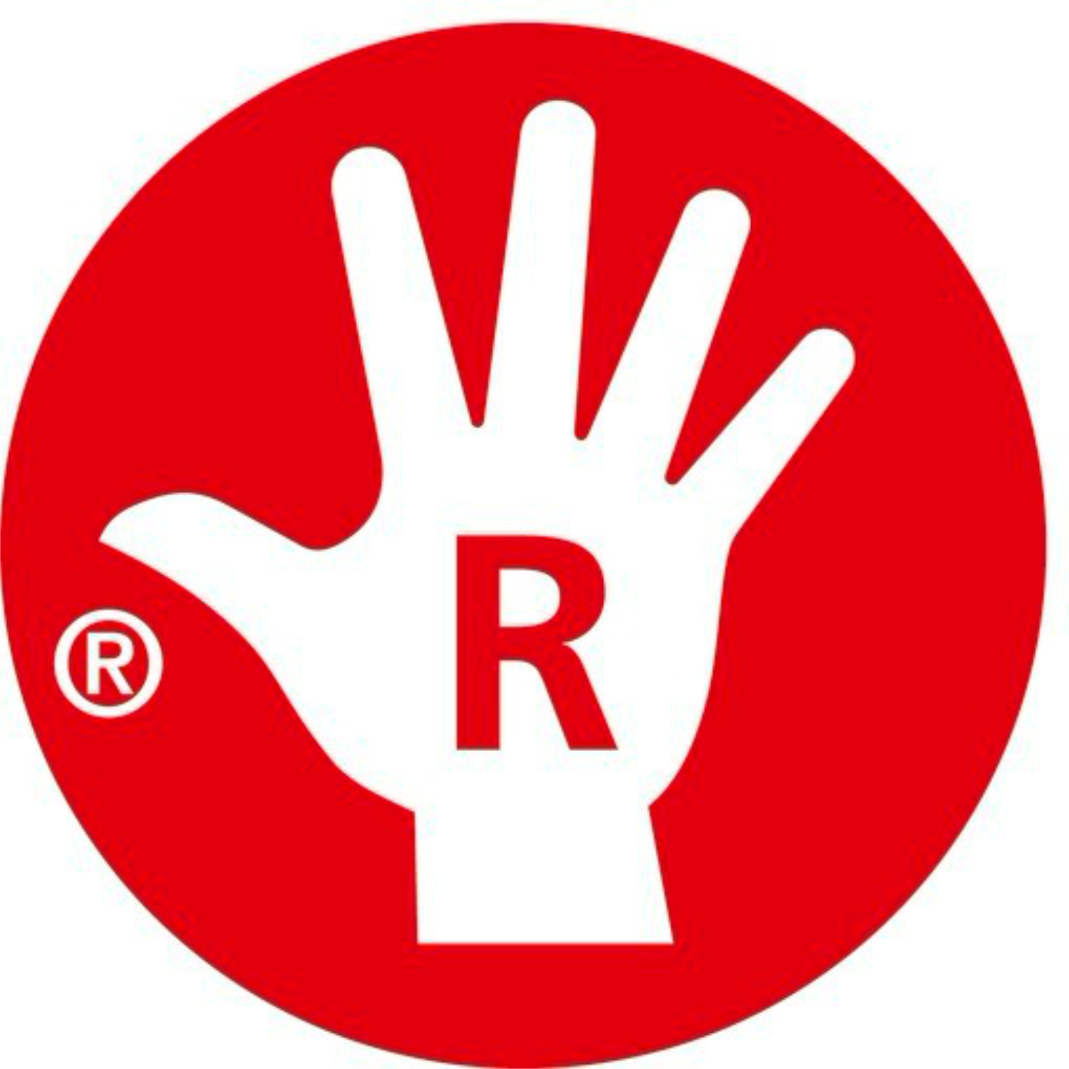 Easybird Patronenfüller für Rechtshänder, STABILO. Rotes Logo mit weißer Hand und Buchstabe R.