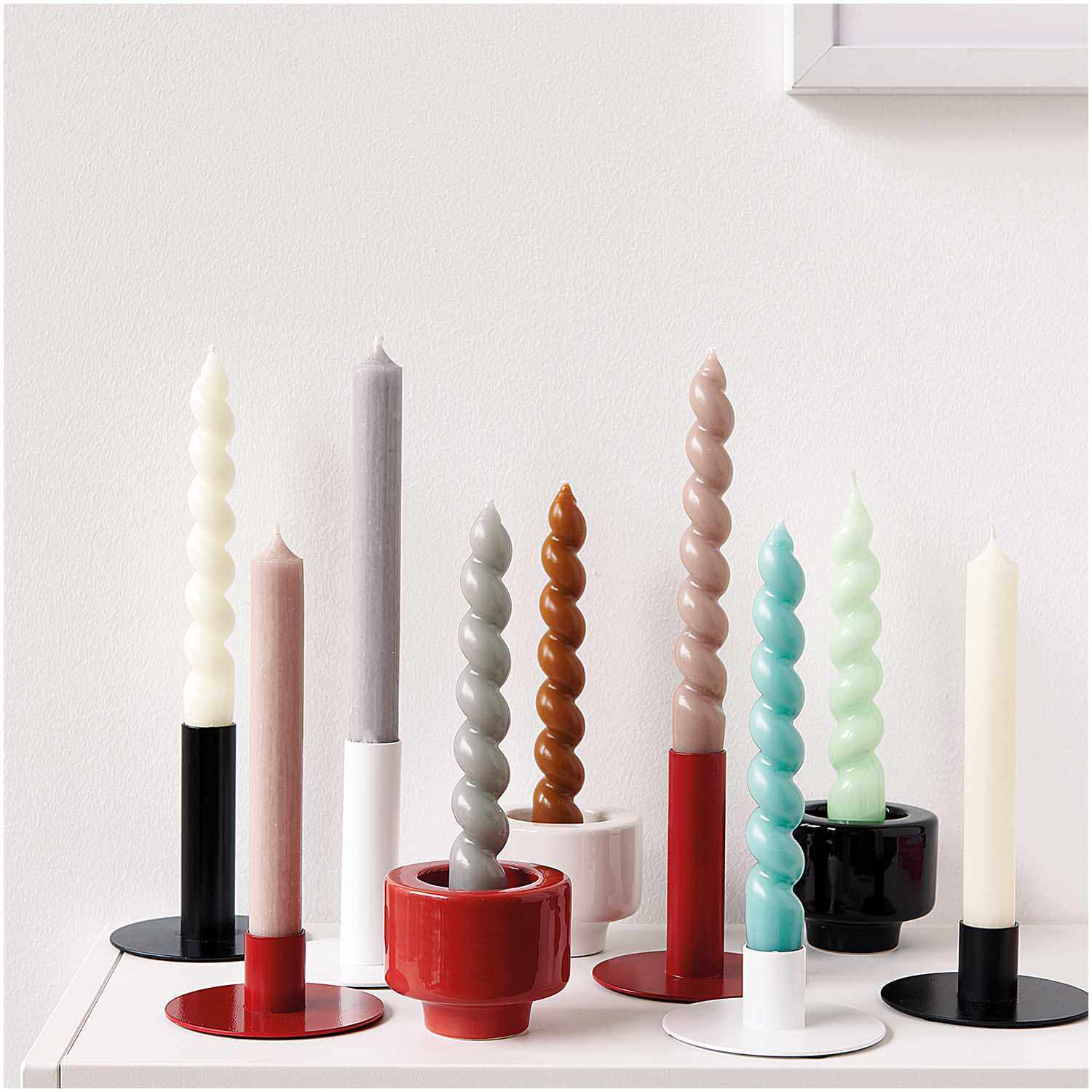 Kerzenständer weiß Größe 3,3cm von Rico Design