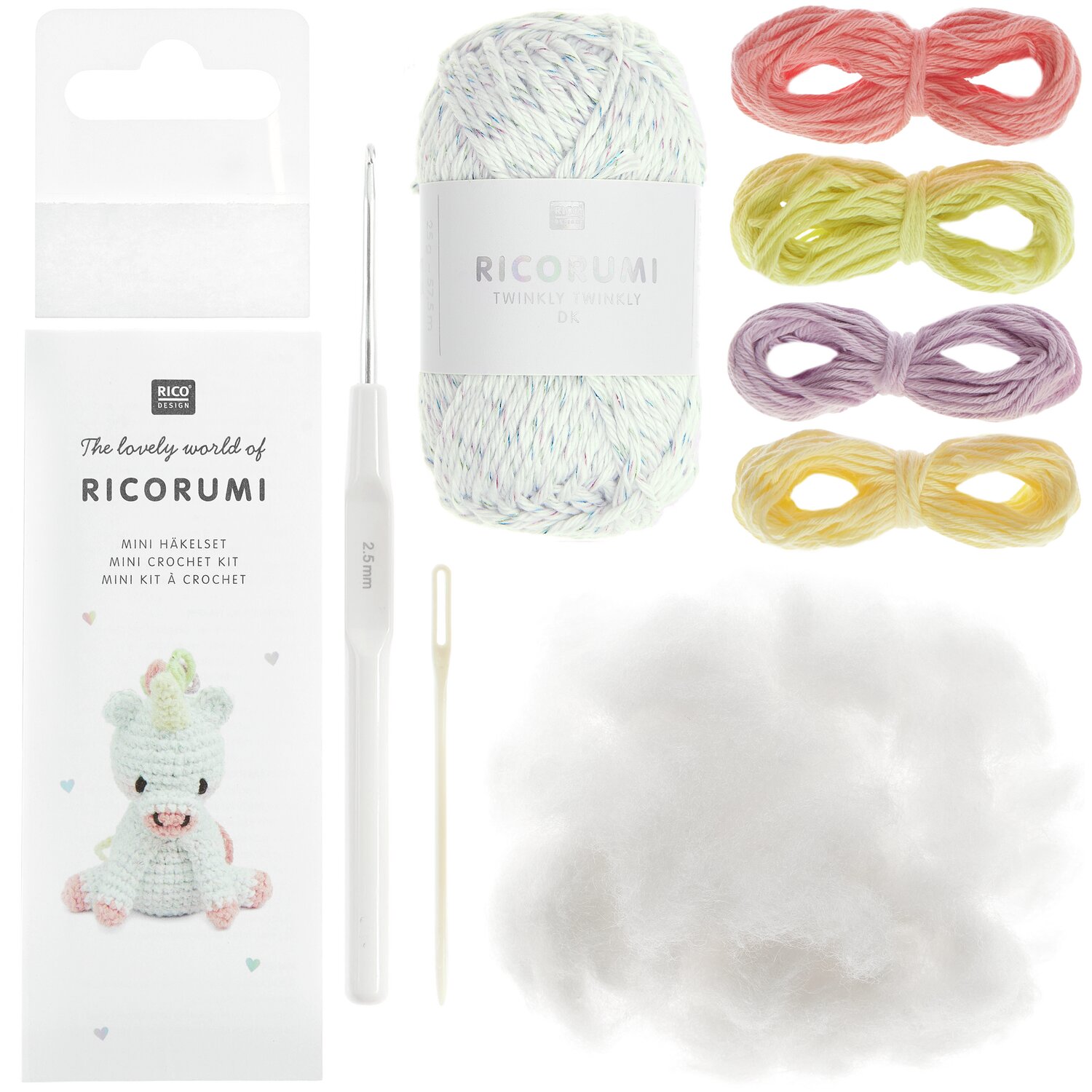 Ricorumi Mini Easy Häkelset - Einhorn von Rico Design