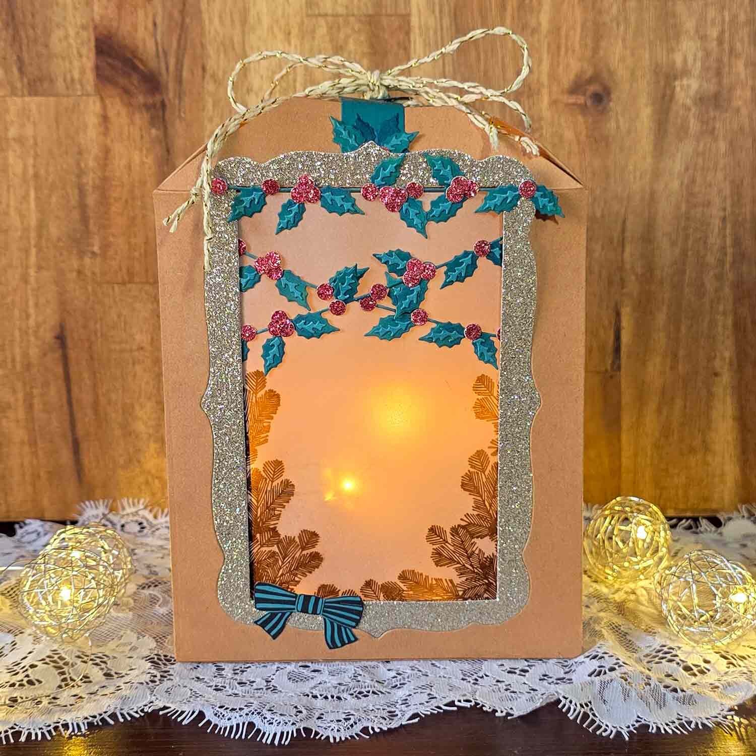 Inspiration Weihnachtslaterne basteln mit Sizzix @ankes.art von idee. Creativmarkt 