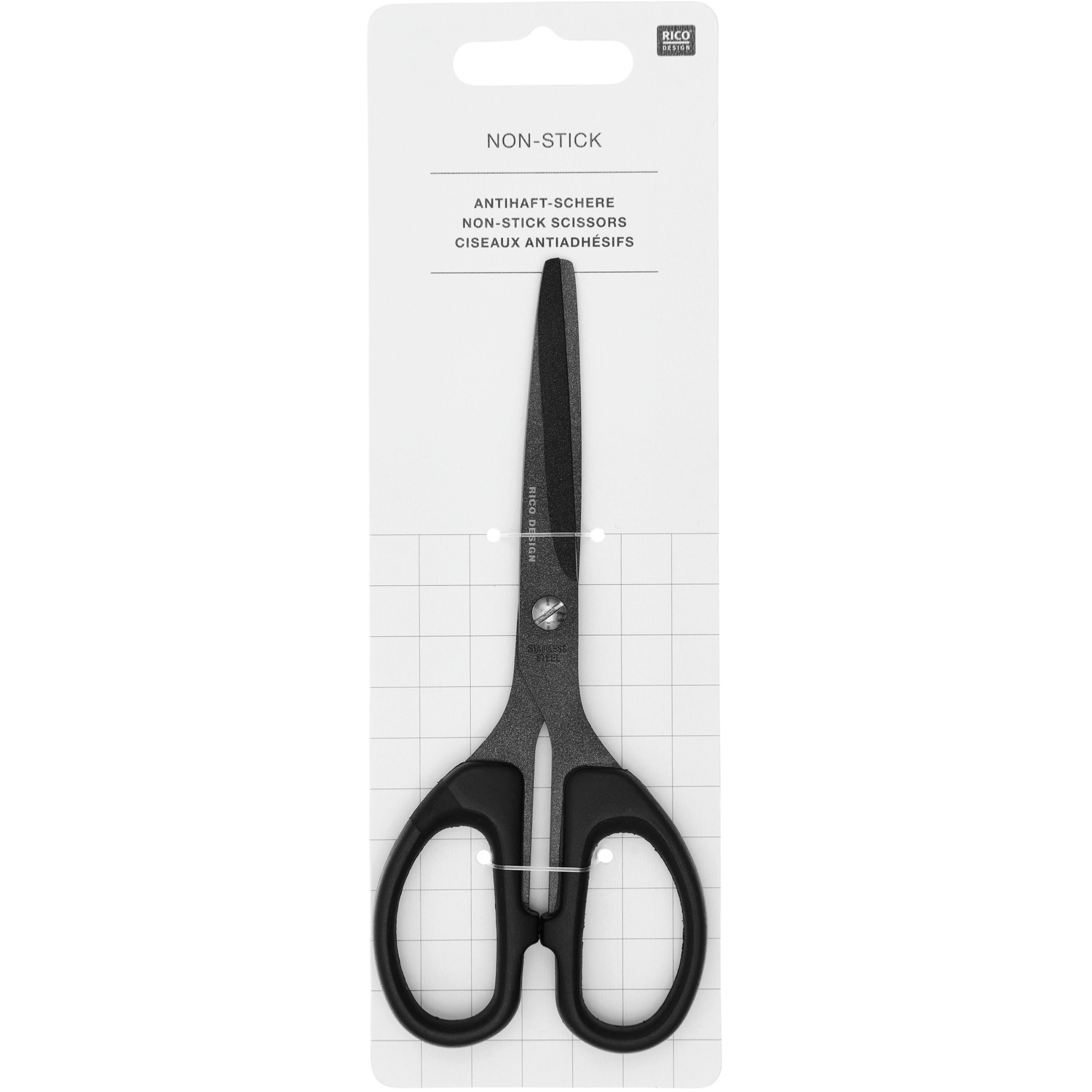 Antihaft Schere  Schwarz Größe 15,2cm von Rico Design
