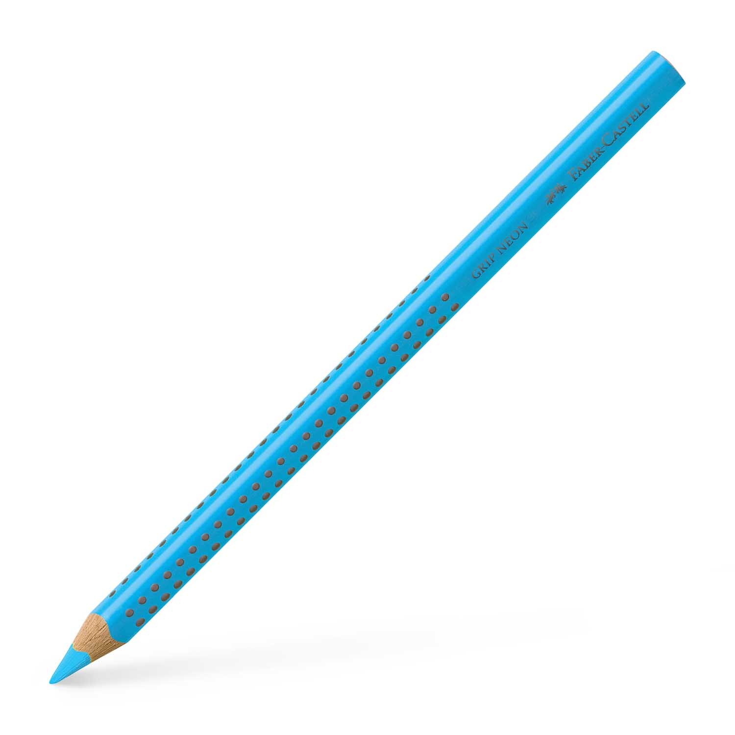 Jumbo Grip Textliner von Faber Castell in Blau, ideal für präzises Markieren und komfortables Schreiben.