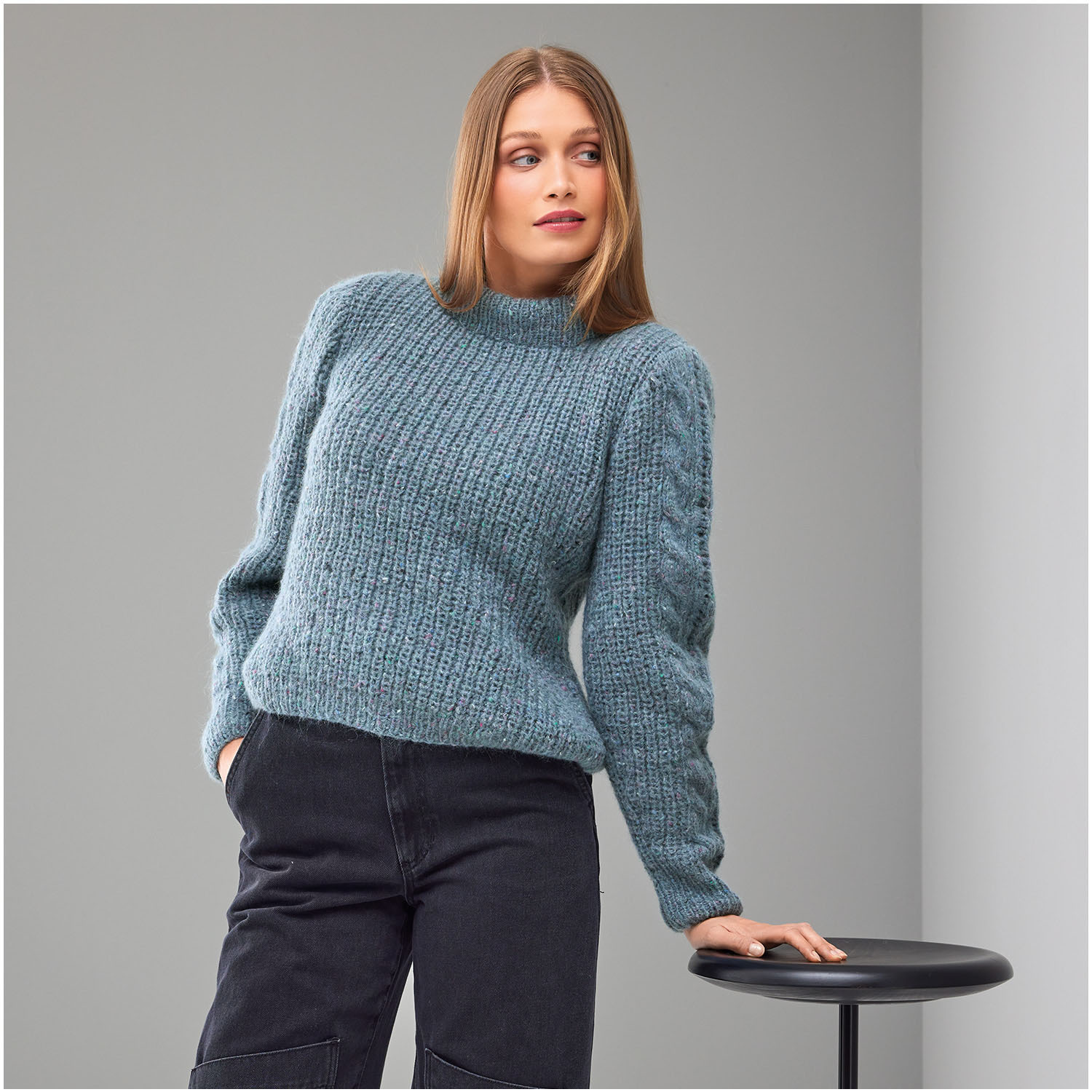 Strickset Pullover Modell 24 aus Die Neue Masche Nr. 8 von idee. Creativmarkt