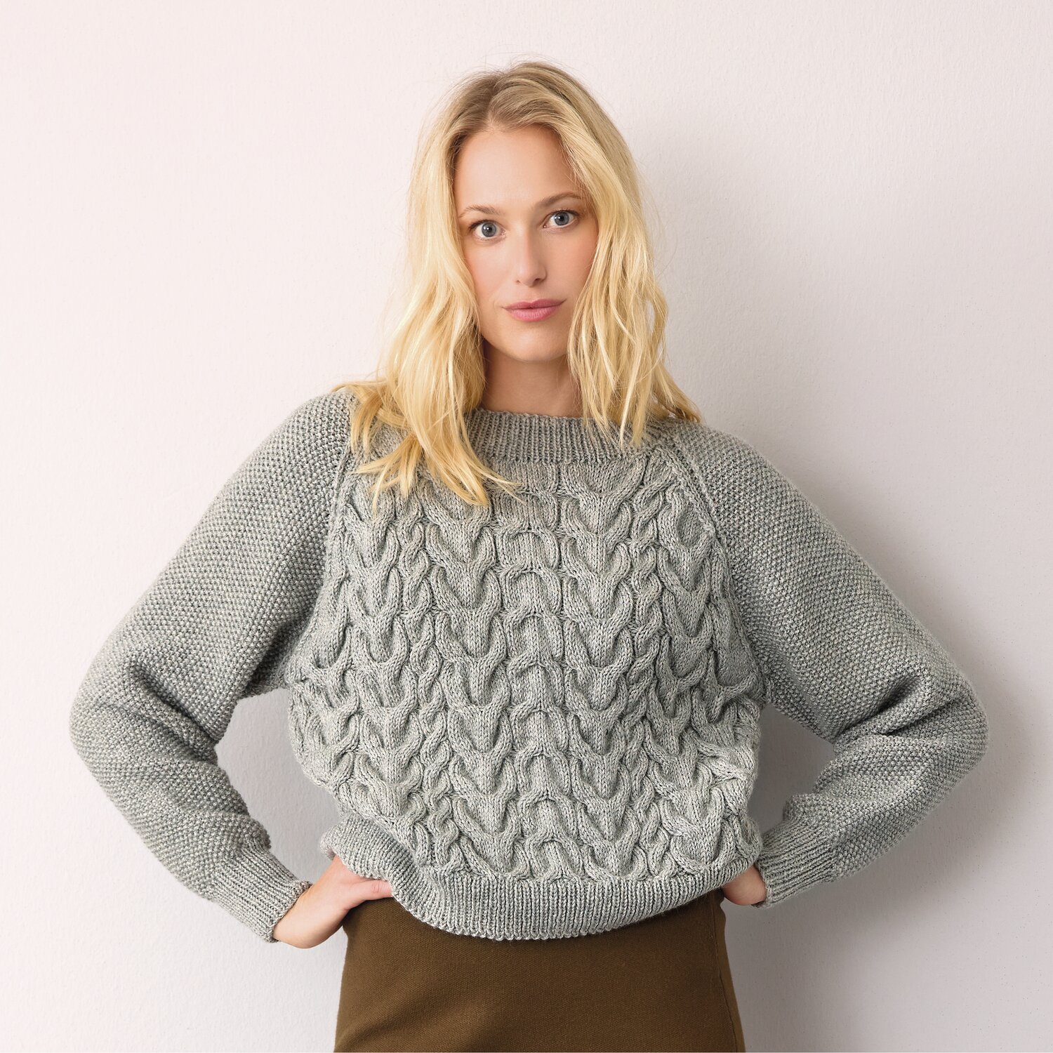 Strickset Pullover Modell 27 aus Die Neue Masche No. 14 von idee. Creativmarkt