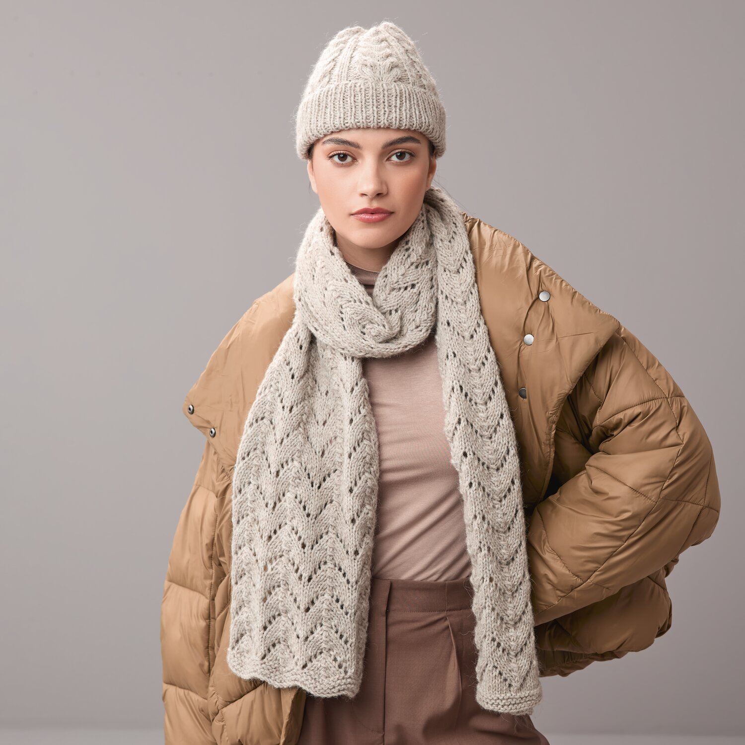 Strickset Schal Modell 09 aus Die Neue Masche No. 10 von Rico Design