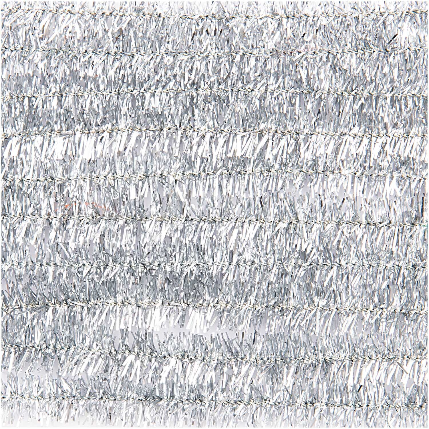 Chenilledraht 50cm 10 Stück von Rico Design in funkelndem Silber, ideal für kreative Bastelprojekte.