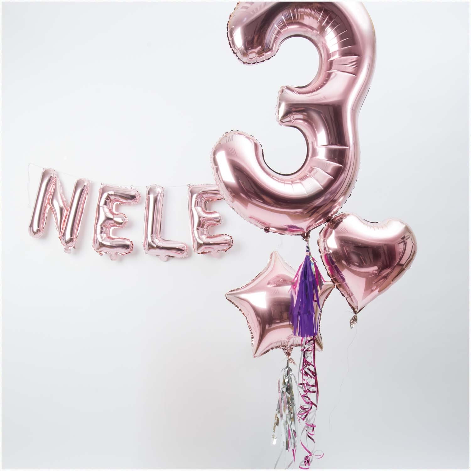 Folienballon Buchstabe rosa 36cm von Rico Design
