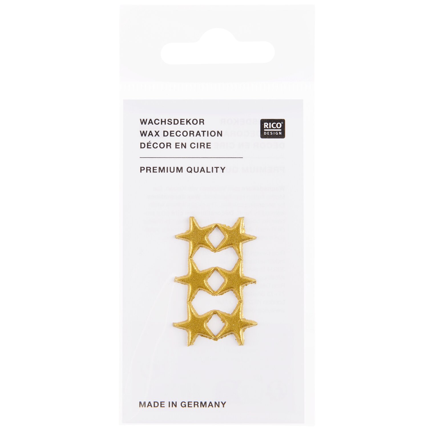 Wachsdekor Stern Gold 1,1x1,1cm von Rico Design
