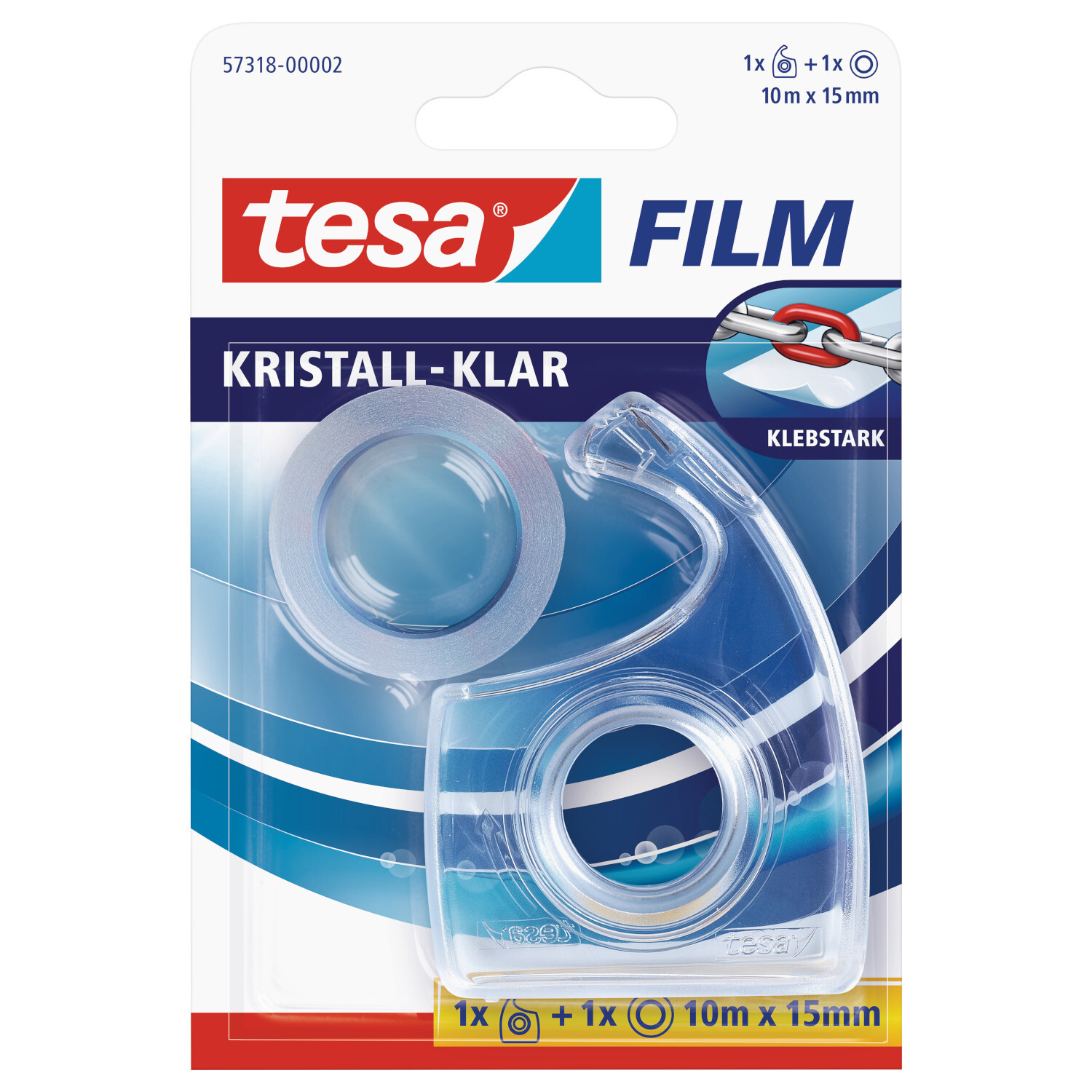 tesa film® klar mit Abroller 15mm 10m von Tesa