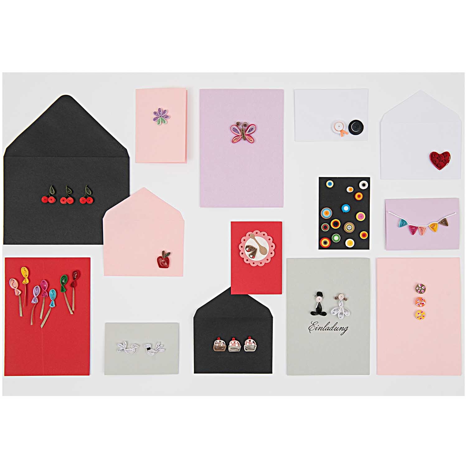 Paper Poetry Quilling Sticker Luftballons von Rico Design