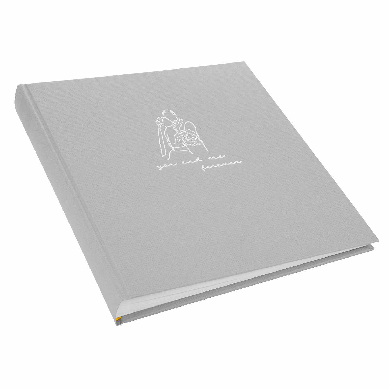 Fotoalbum naturLiebe Grau mit 60 Seiten, 25x25cm. Elegantes Design in Silber von goldbuch. Ideal für Erinnerungen.