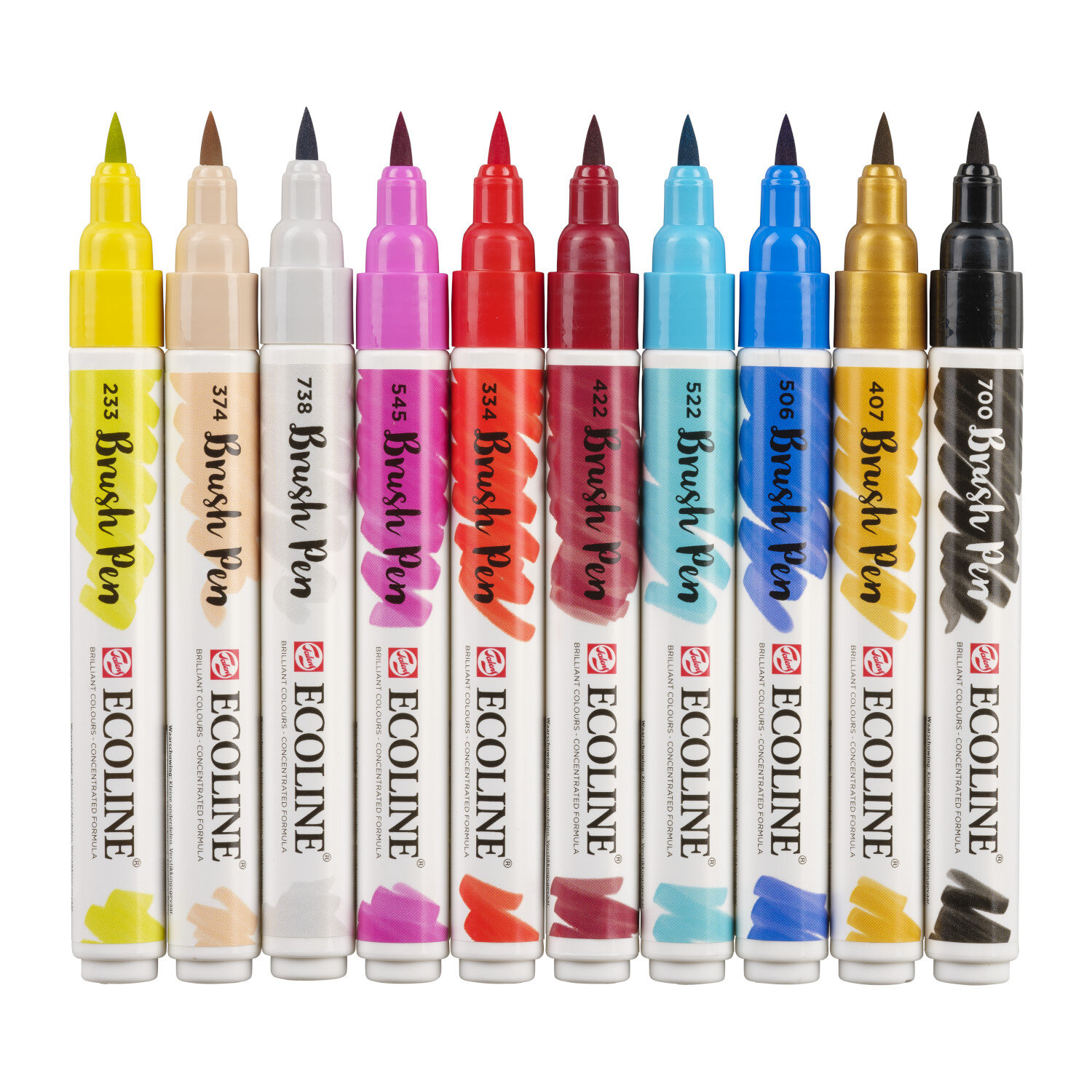 Brush Pen Set 10 Stück Farbe Mode von Royal Talens