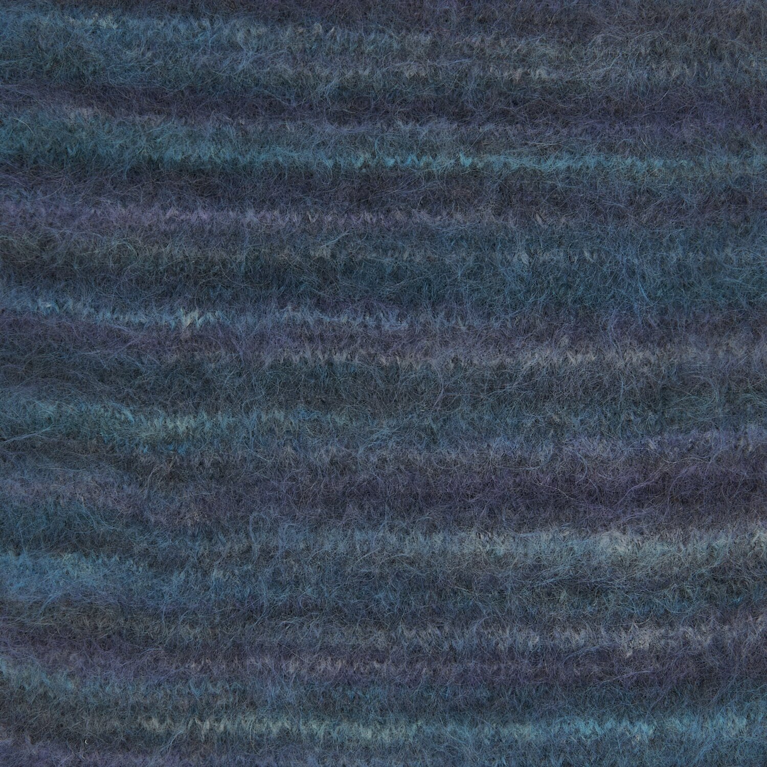 Fashion Meri Mohair Print, weiches Garn in Blau- und Violetttönen, ideal für Strickprojekte.