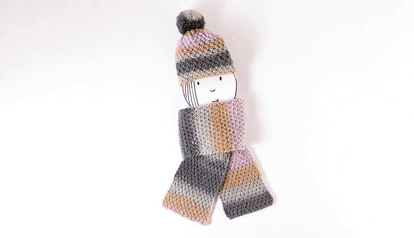 Strickanleitung Mütze und Schal aus Creative Glühwürmchen von idee. Creativmarkt 