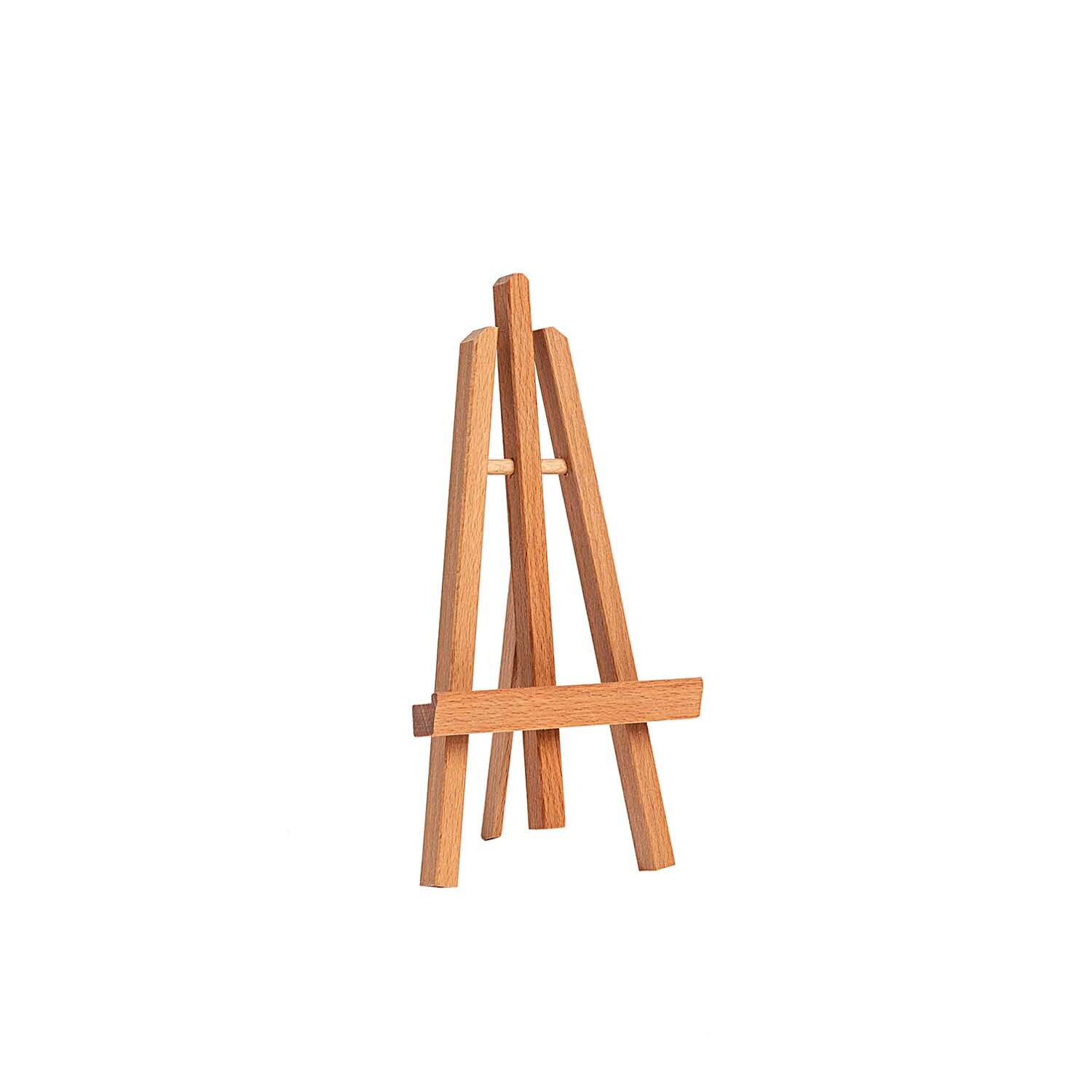 ART Deko- und Tischstaffelei klein 11x24cm aus Holz in Braun von Rico Design. Ideal für Kunstpräsentationen und Dekorationen.