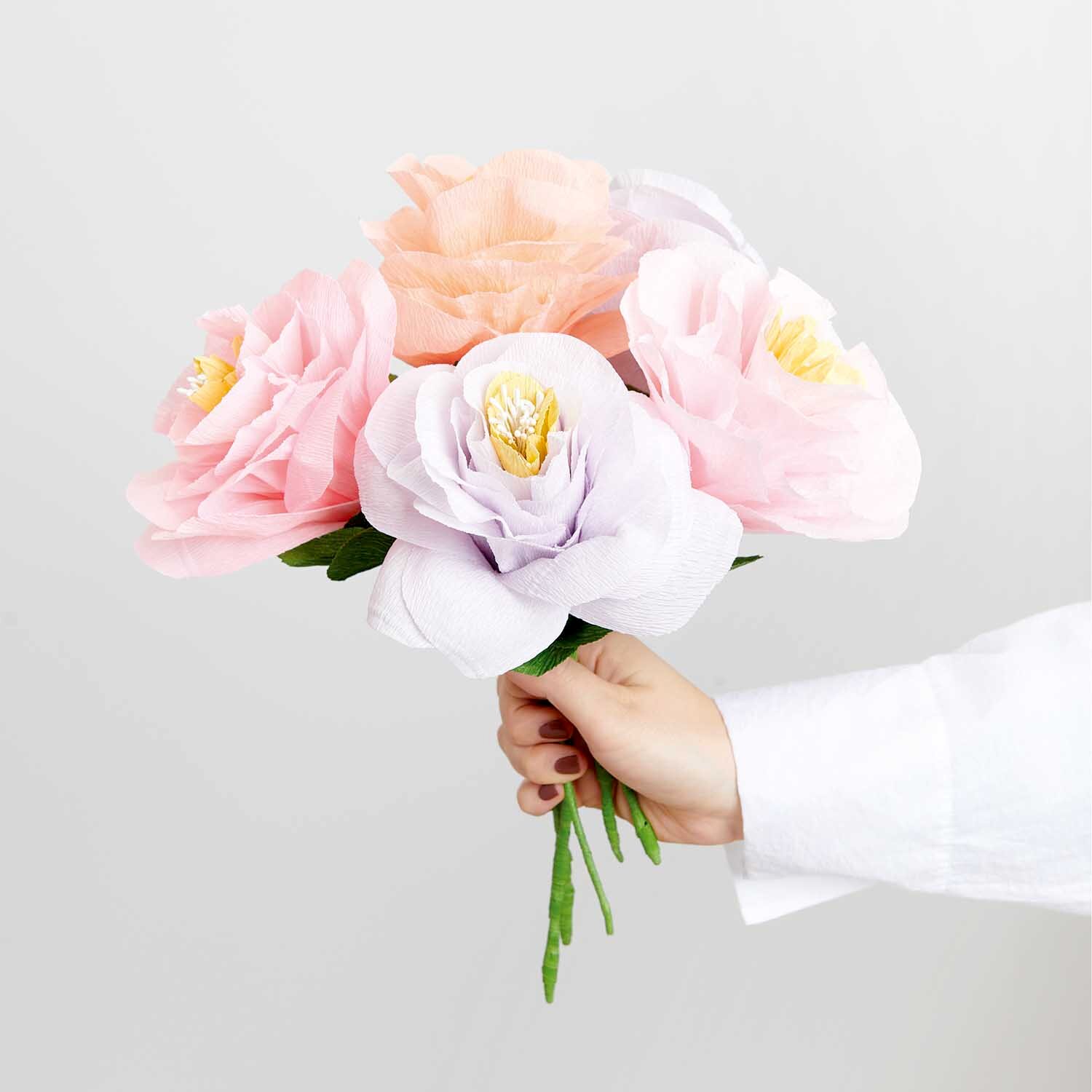 Bastelanleitung Papierblumen von idee. Creativmarkt 