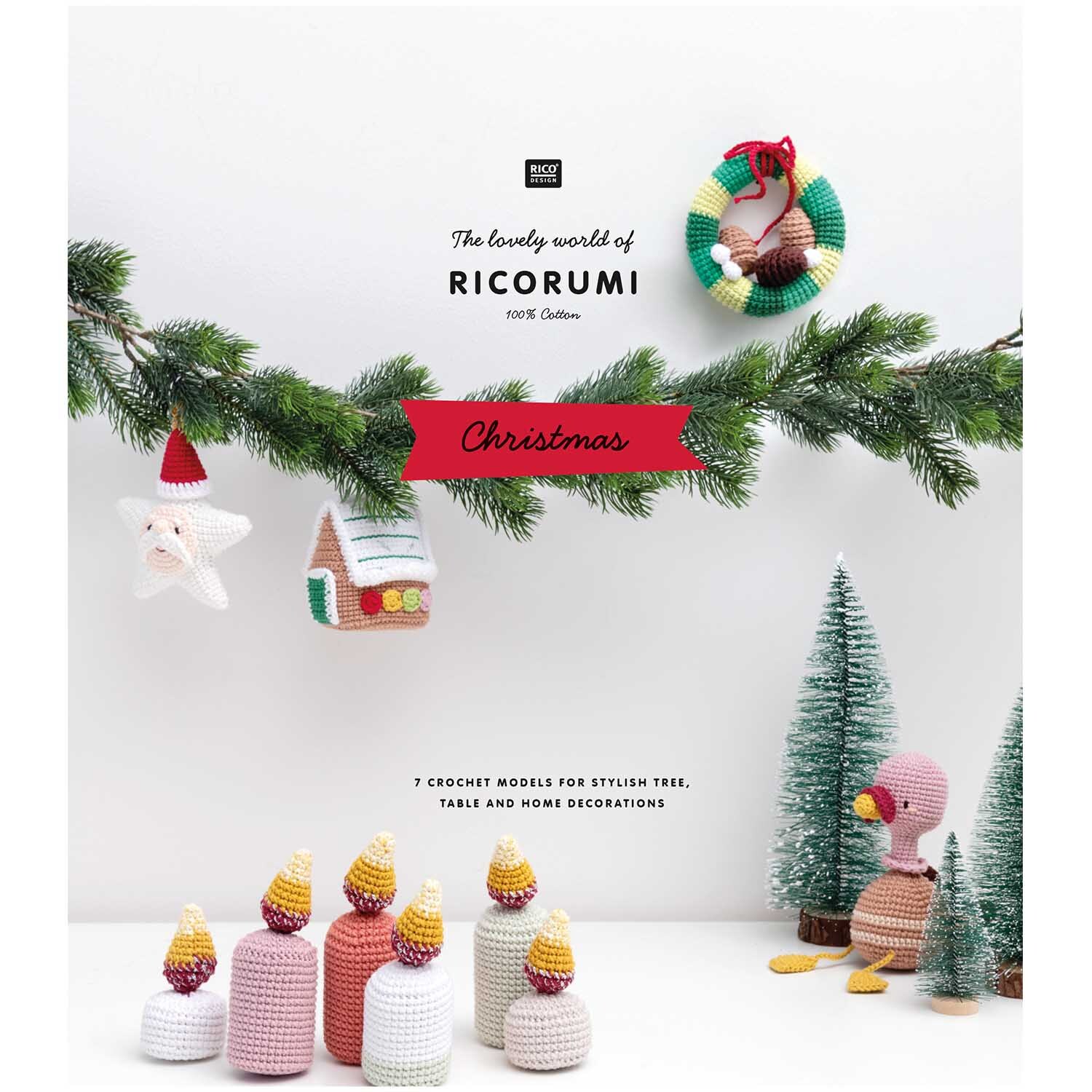 Ricorumi Christmas: Häkelfiguren und Dekorationen von Rico Design, ideal für festliche Gestaltung.