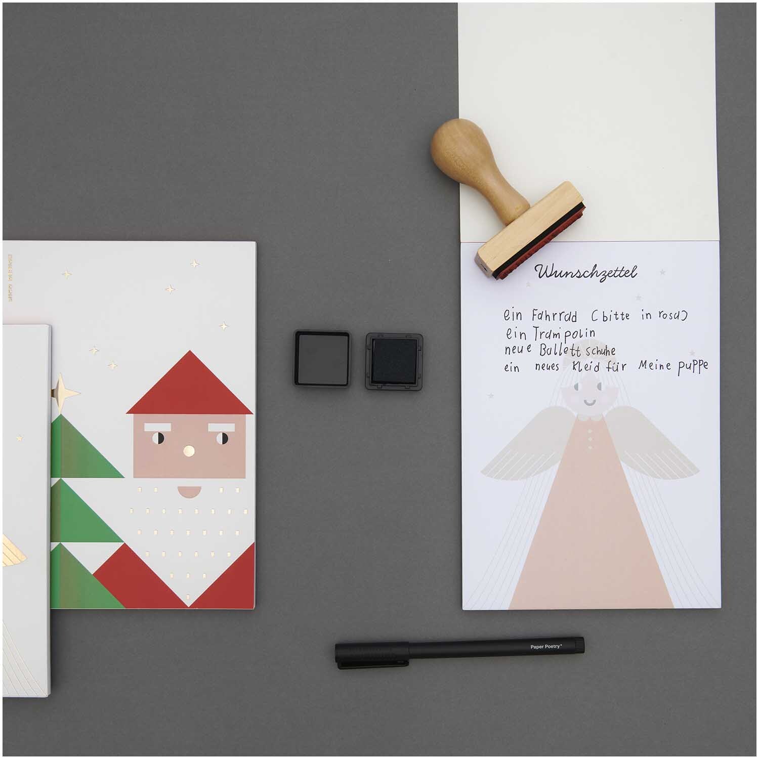 Paper Poetry Stempel Wunschzettel 6,5x2cm von Rico Design