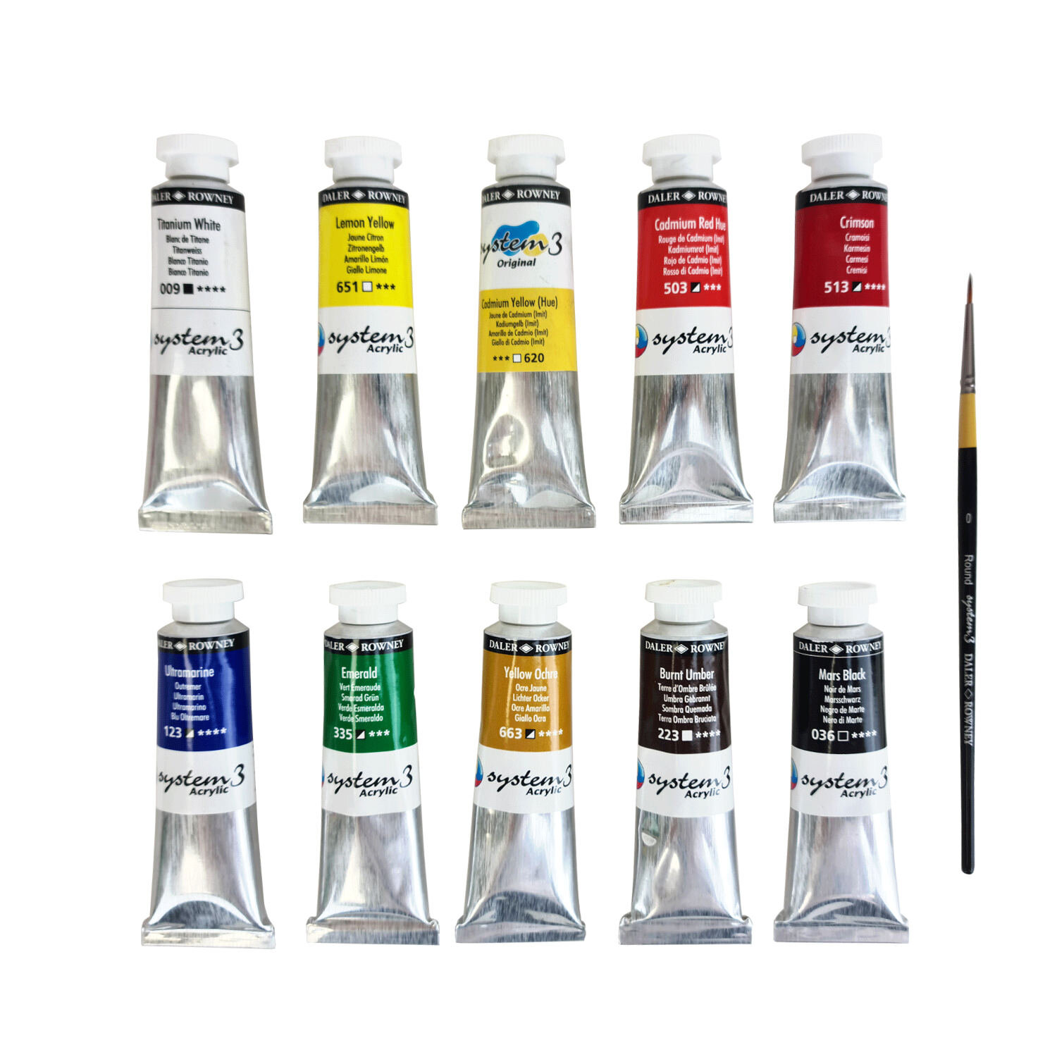 System 3 Acrylic Studioset 10x37ml von Fila