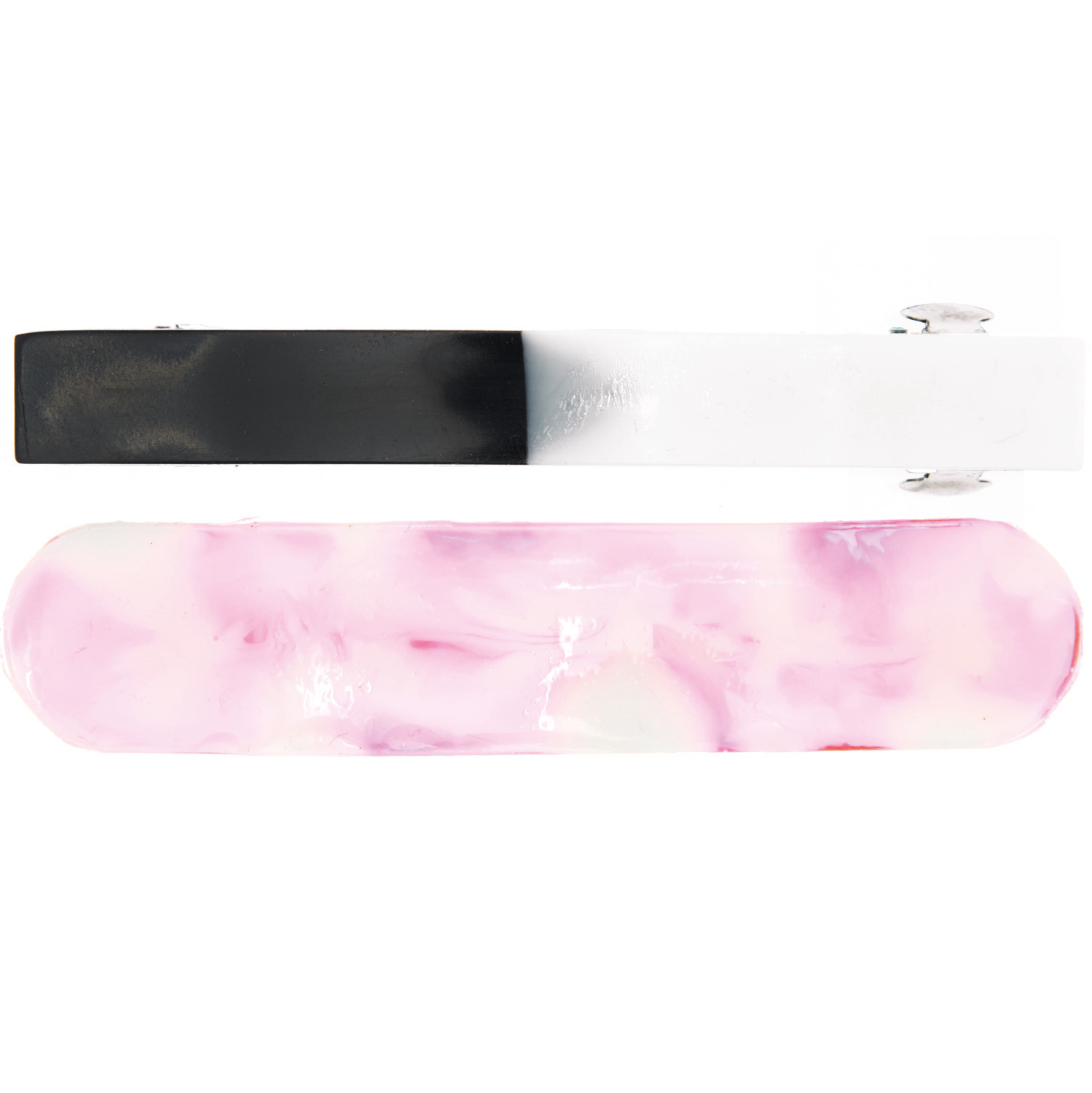 UV Resin: Zwei Harzstreifen in Schwarz-Weiß und Rosa von Rico Design, ideal für kreative Projekte.