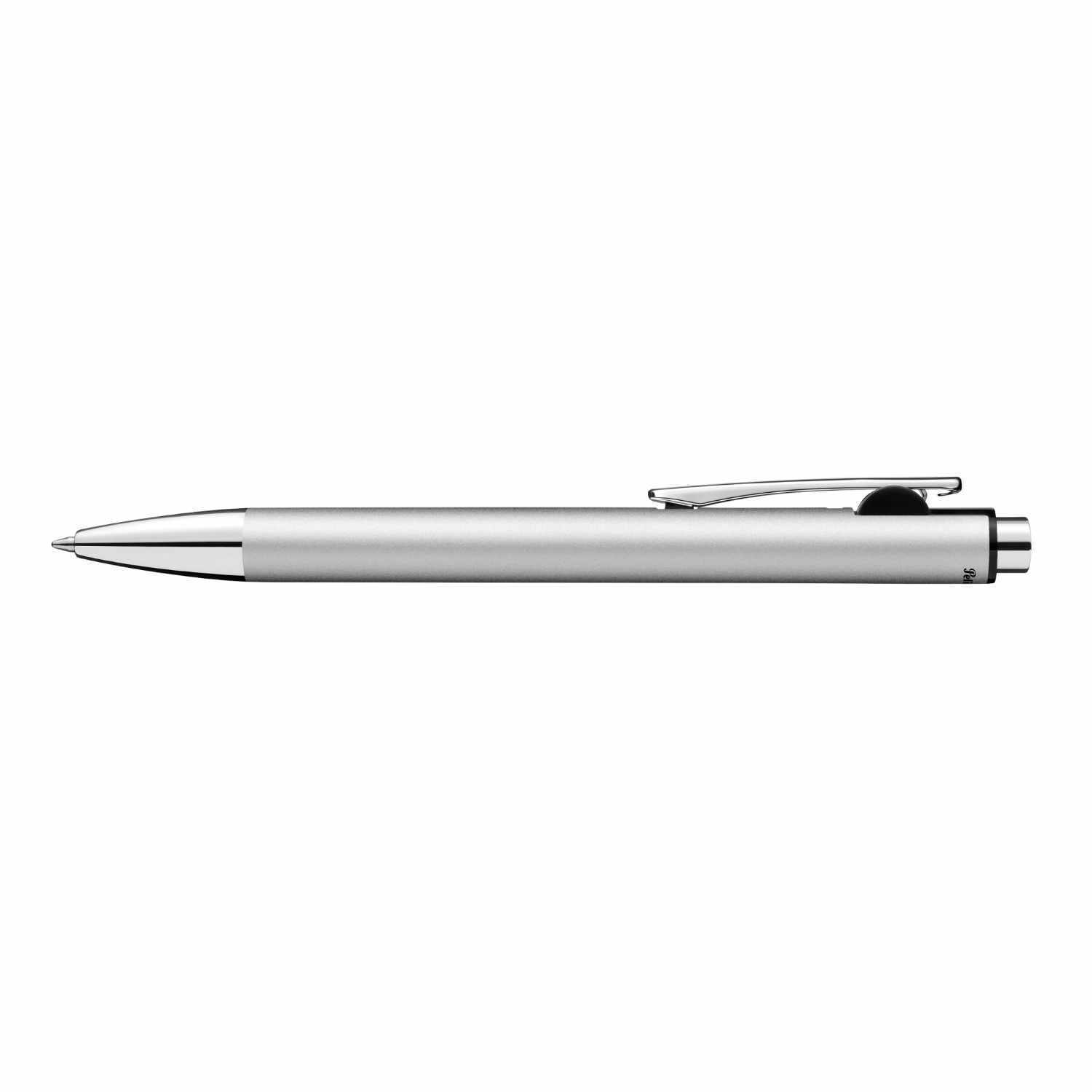 Kugelschreiber Snap Metallic K10 in elegantem Silber von Pelikan, mit schlankem Design und Clip. Ideal für stilvolles Schreiben.