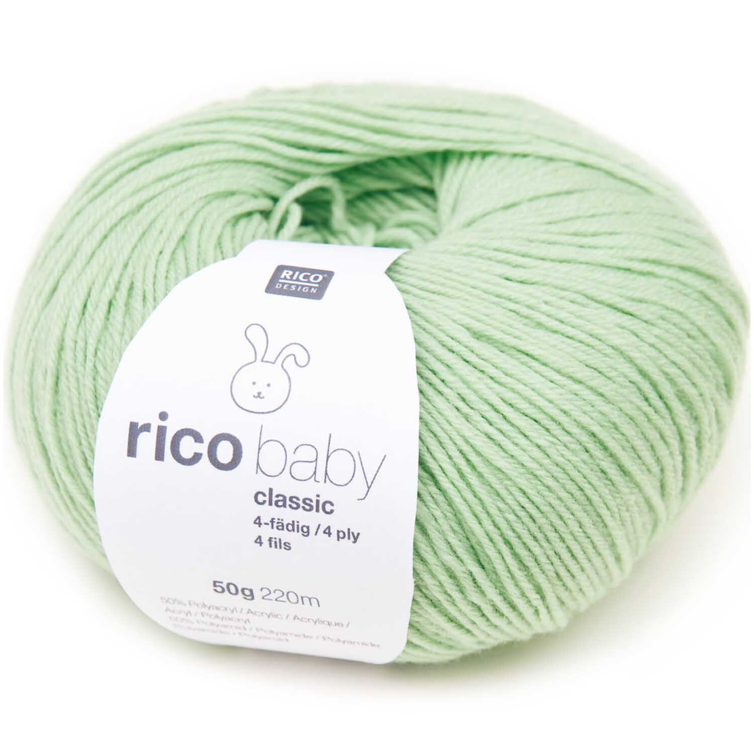 Rico Baby Classic 4fädig 50g 220m Farbe Blau von Rico Design