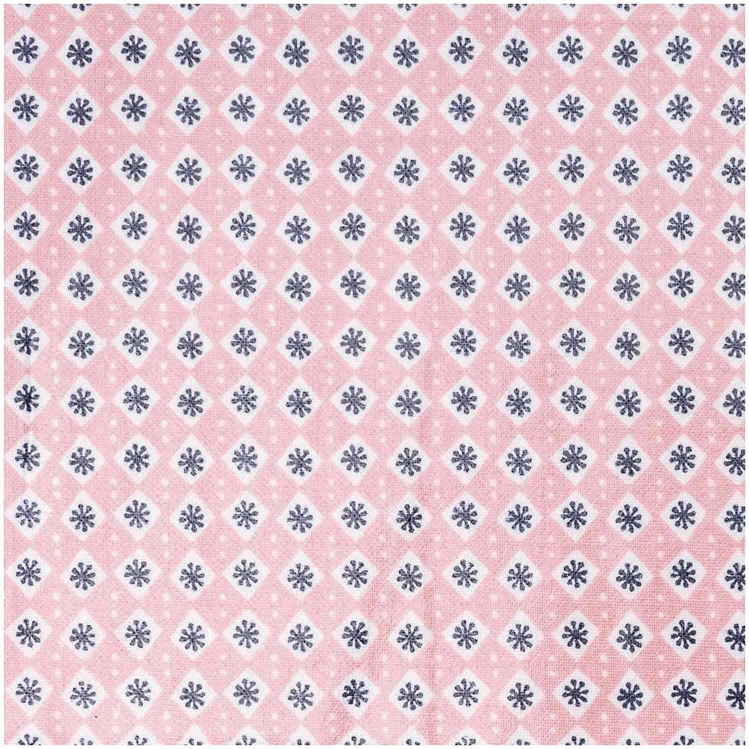 Druckstoff Rautenmuster blassrosa 140cm beschichtet von Rico Design zeigt ein elegantes Rautenmuster auf blassrosa Hintergrund.