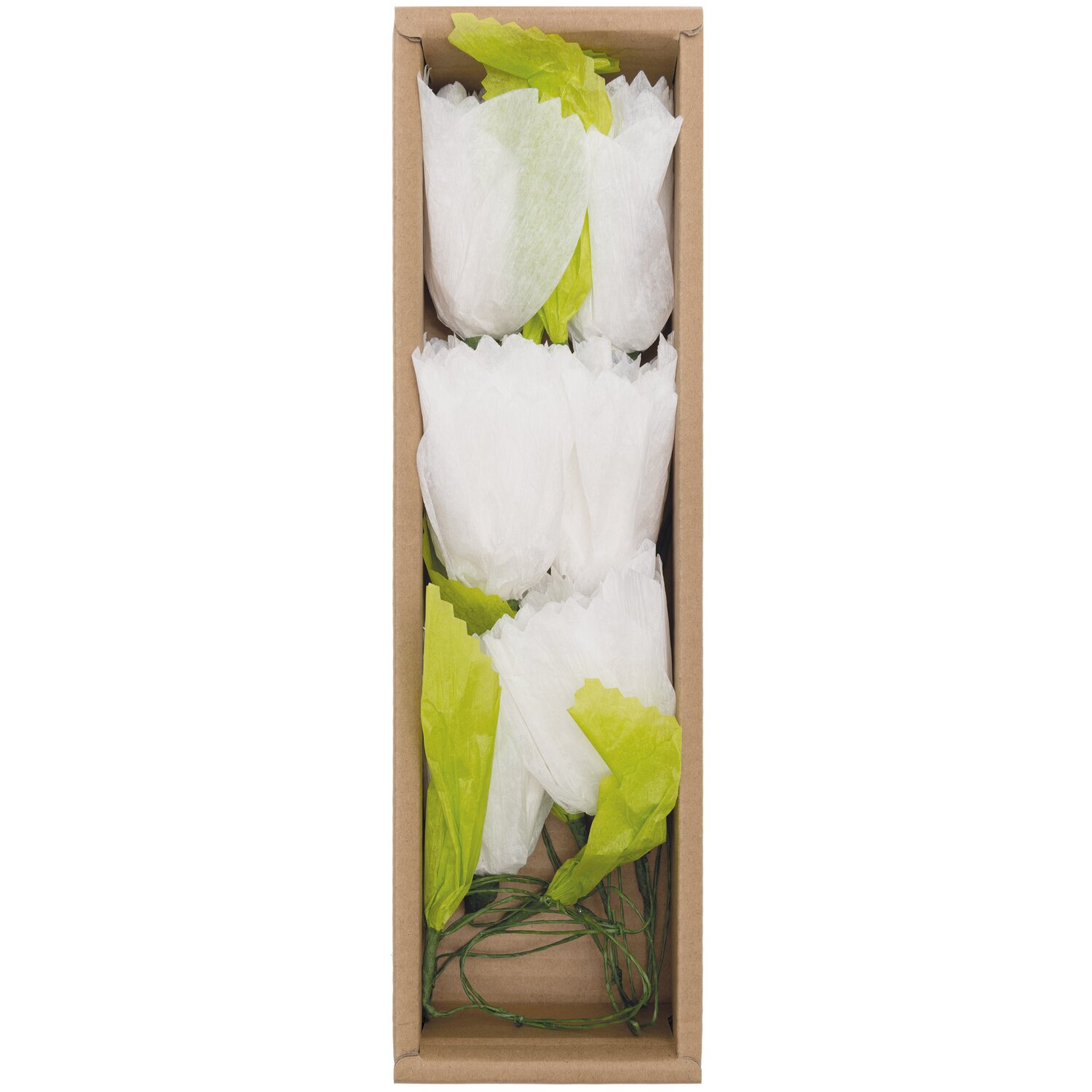 Papierblumen Girlande weiß 180 cm von Rico Design
