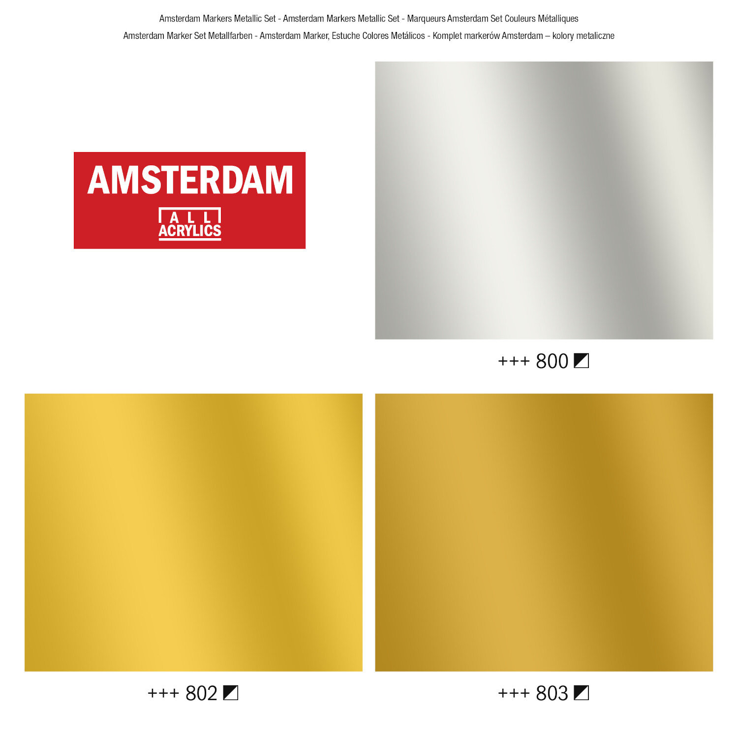 Acrylic Marker Set Metallic 3 Stück von Royal Talens