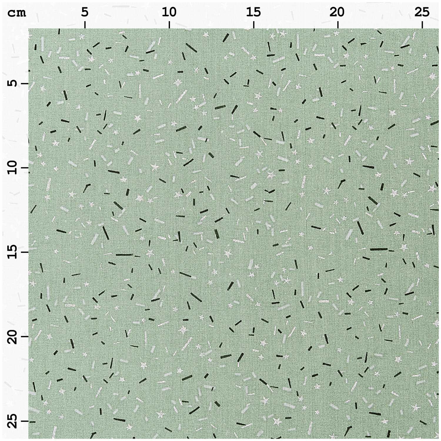 Druckstoff Nostalgic Christmas Streifen grün-metallic 140cm von Rico Design