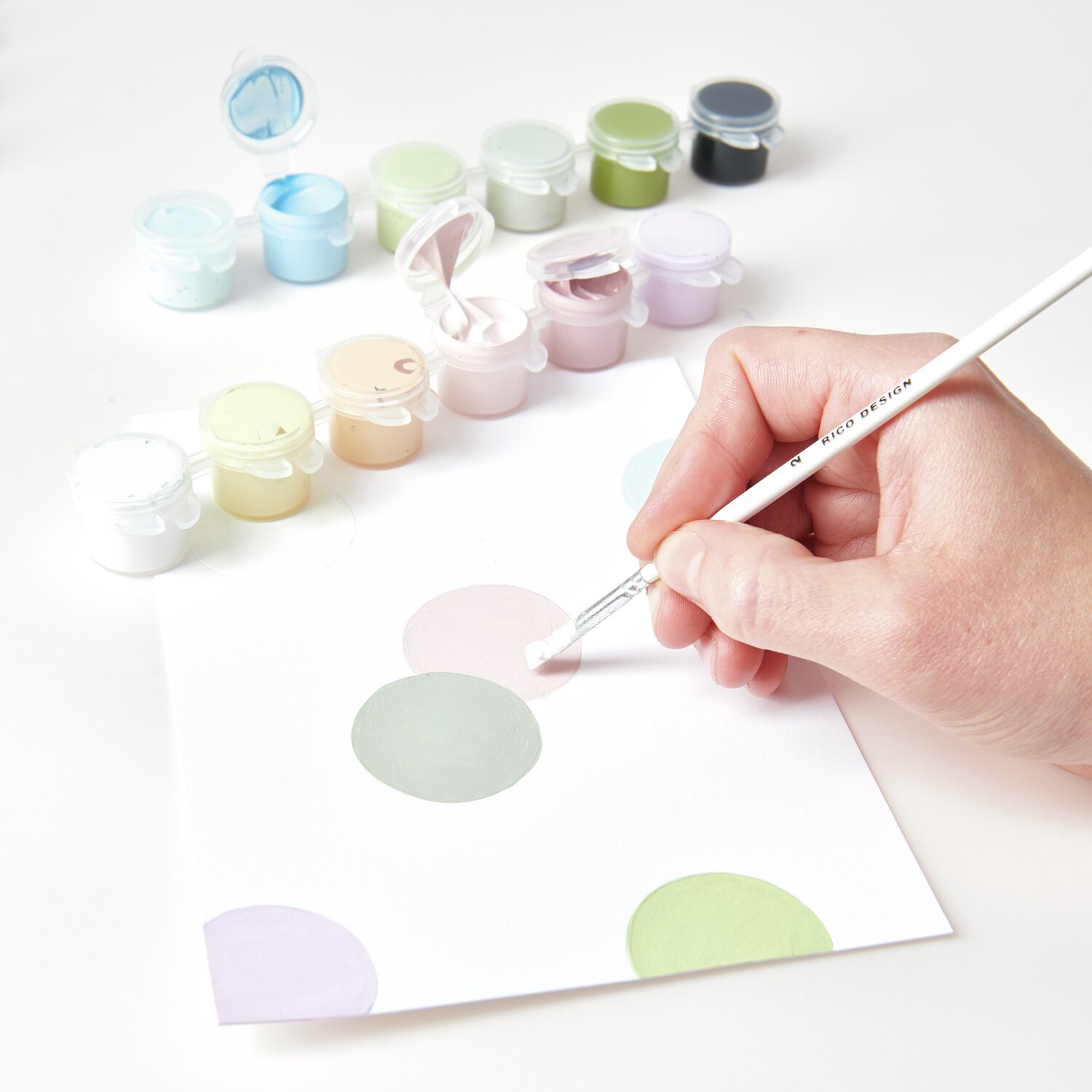 Acrylini Pods 12x3,5ml Farbe Pastel von Rico Design