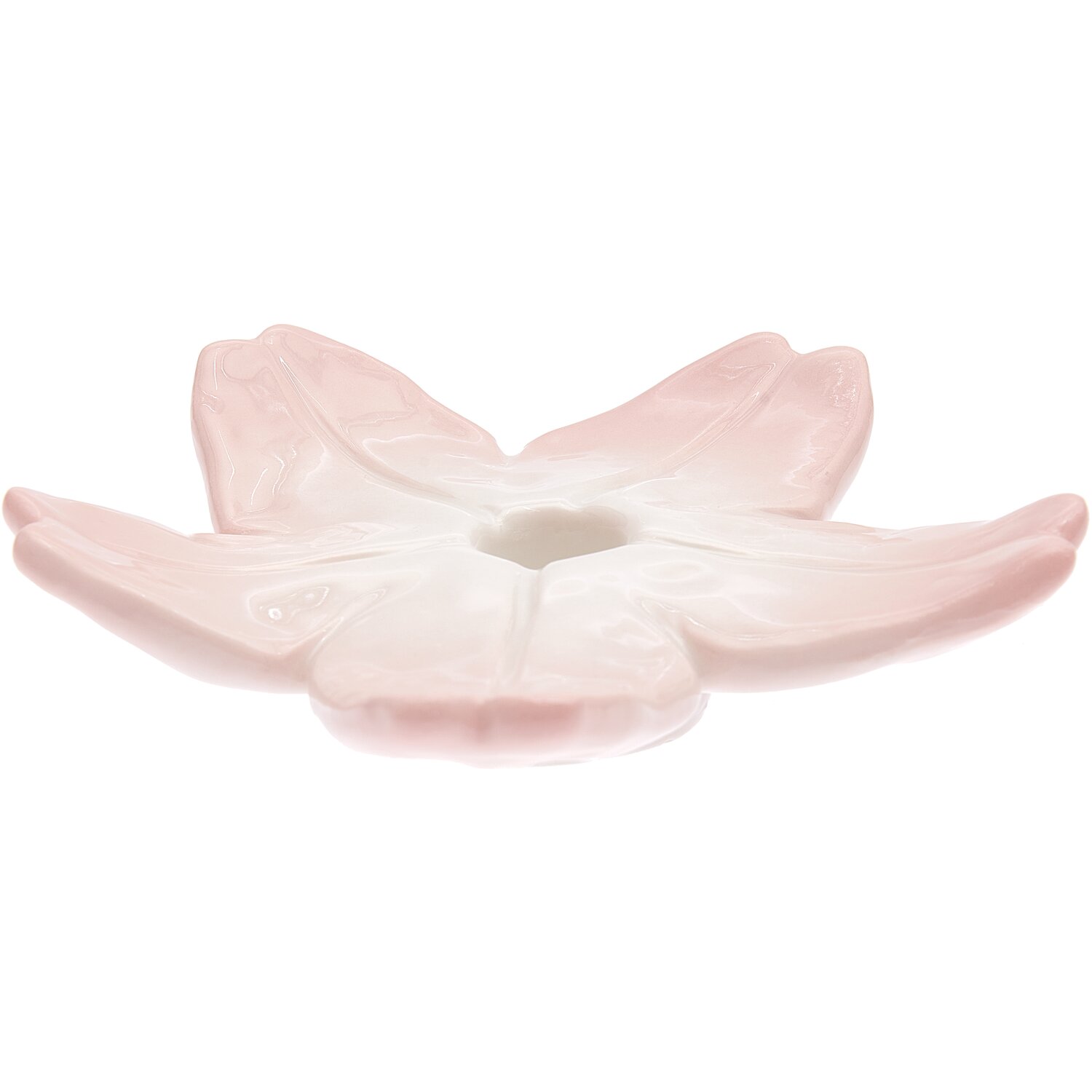 Porzellan Kerzenhalter Kirschblüte rosa, 16x16x4,6cm, in zartem Design, ideal für stilvolle Dekorationen.