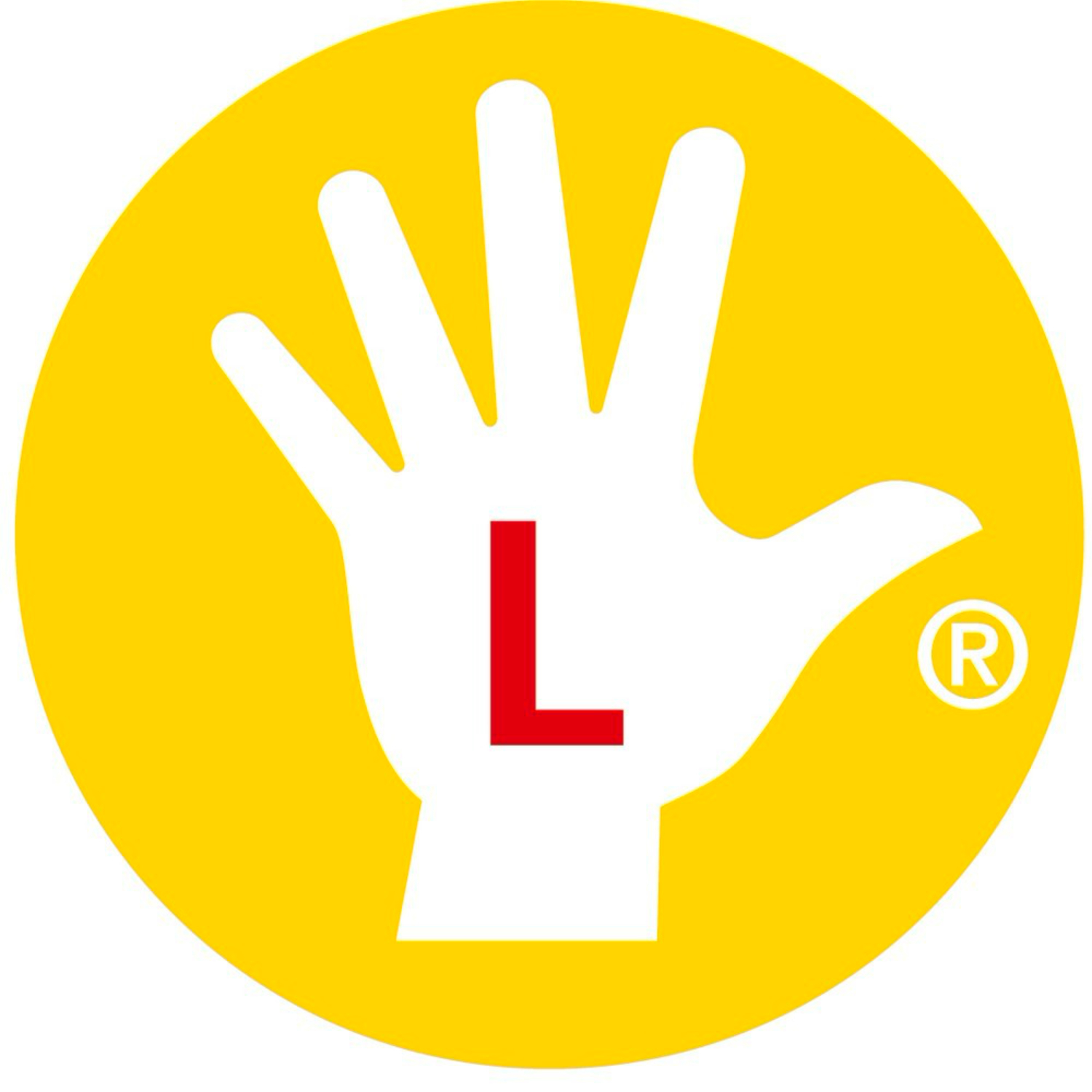 Easybird Patronenfüller für Linkshänder von STABILO, ideal für Linkshänder, mit gelbem Hand-Symbol auf gelbem Hintergrund.