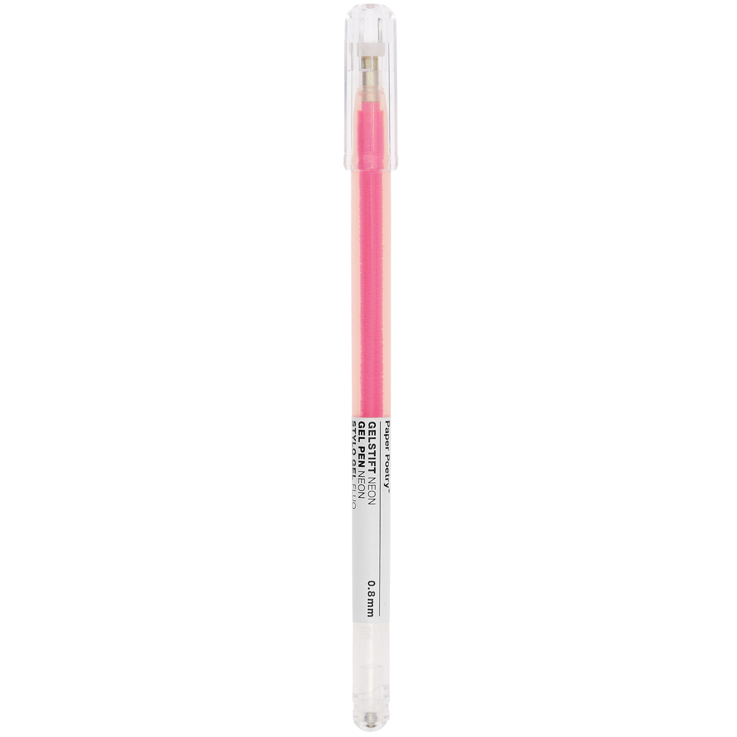 Gelstift Neon 0,8mm in Pink von Rico Design, ideal für kreative Projekte und farbenfrohe Notizen.