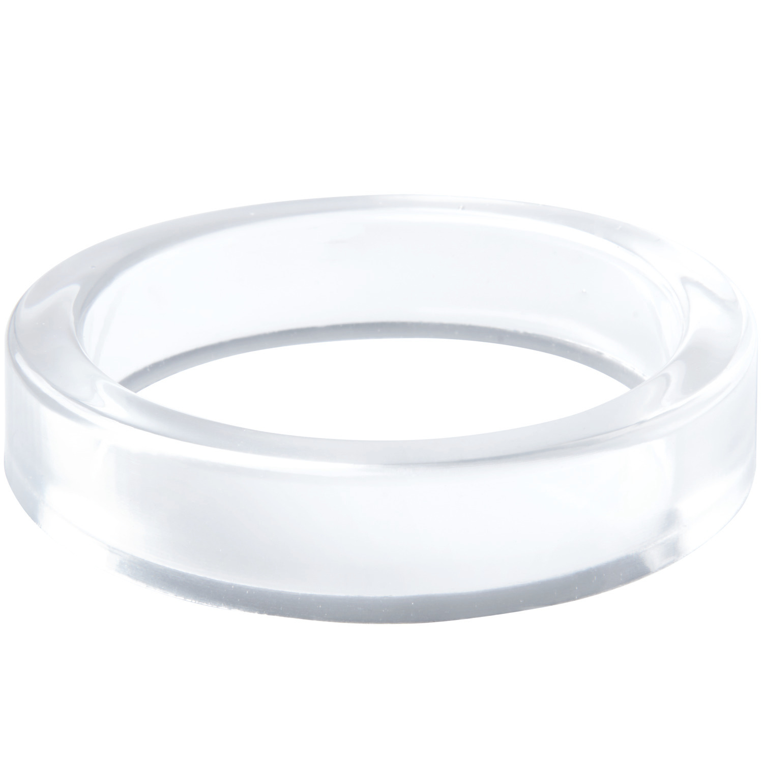 Silikon Gießform Armreif, transparent, Ø8,4x1,6cm, ideal für DIY-Schmuckprojekte.