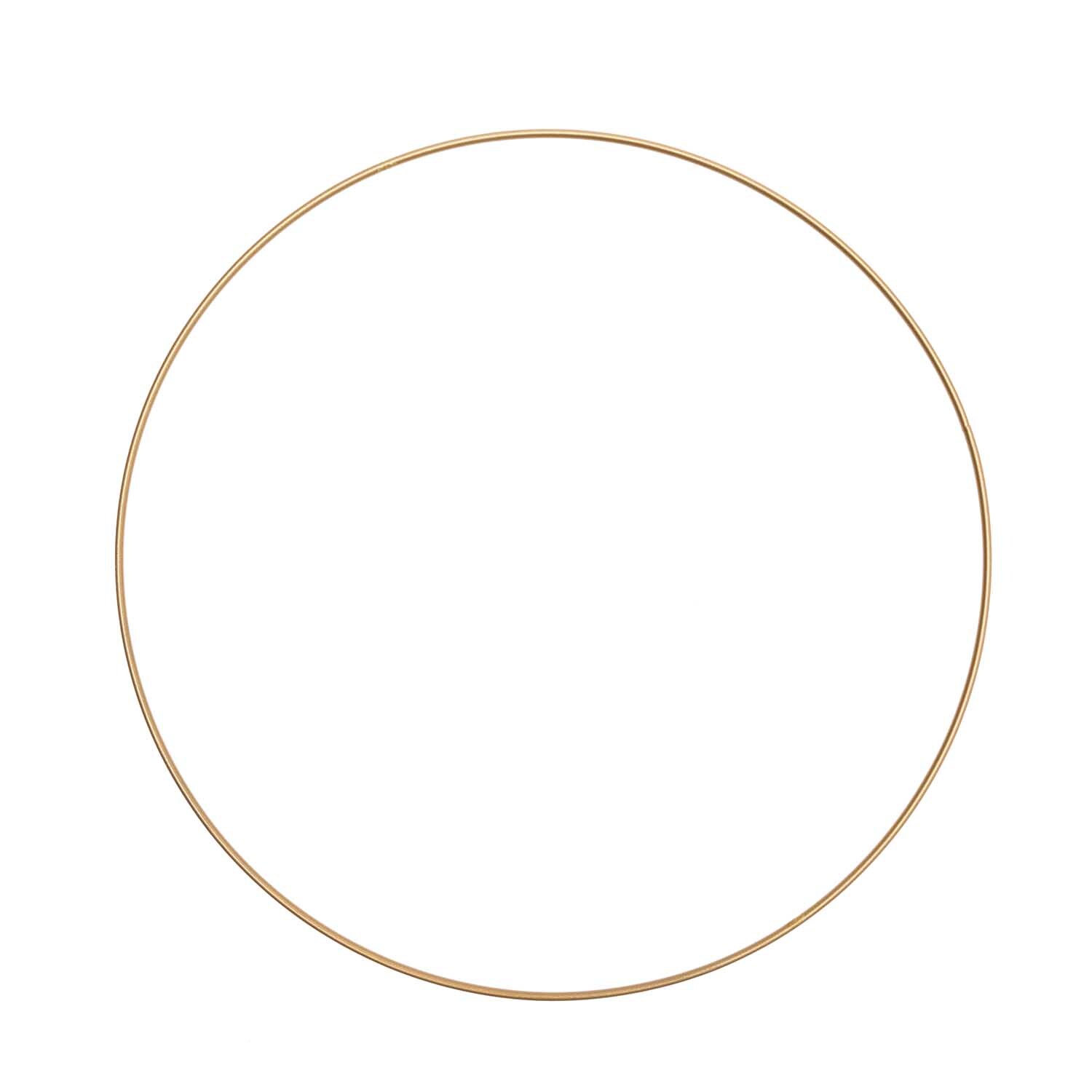 Metallring gold matt von Rico Design, ideal für kreative Dekorationen und Bastelprojekte.