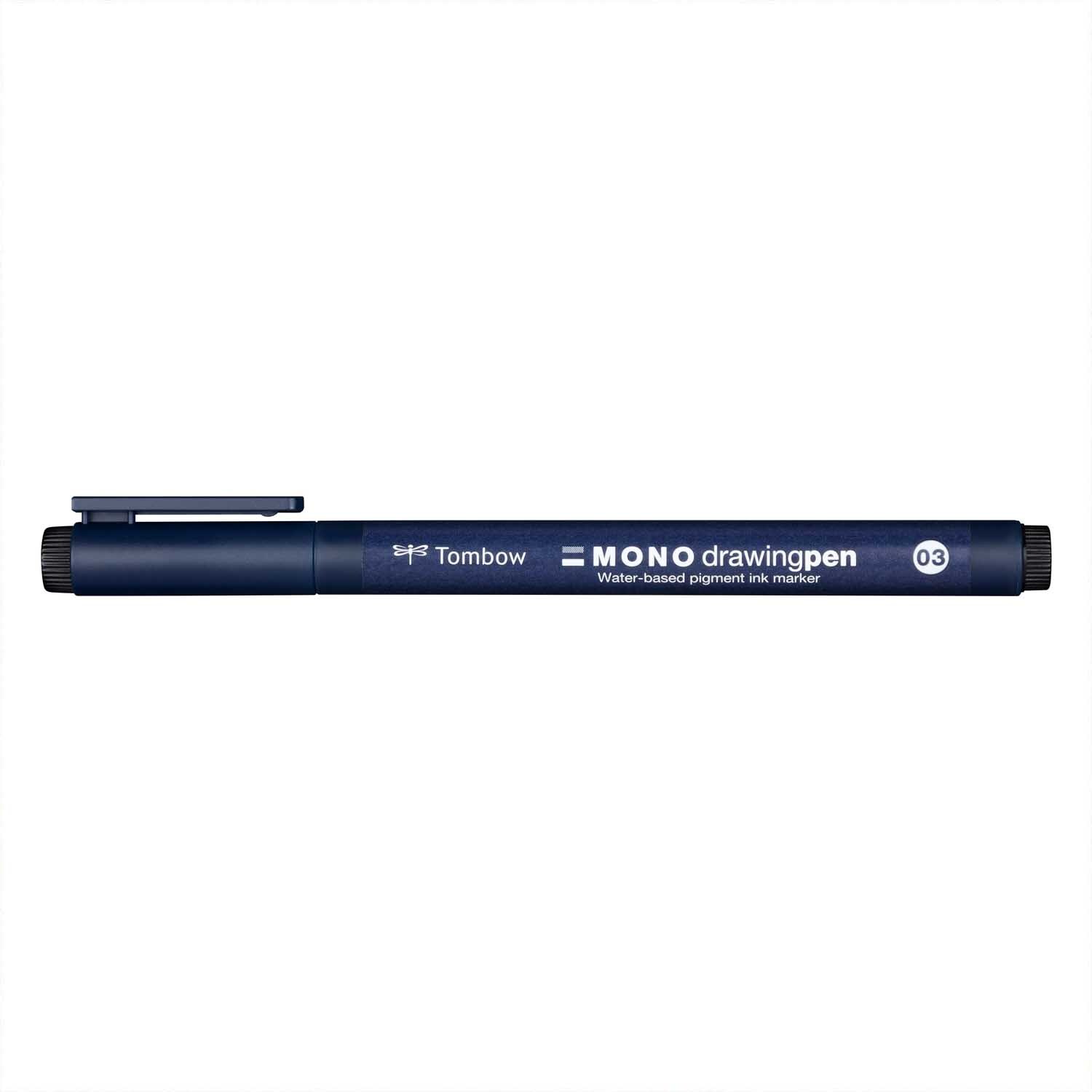 Fineliner MONO drawing Pen 0,3mm von Tombow, ideal zum Zeichnen. Schwarzer Stift mit feiner Spitze.