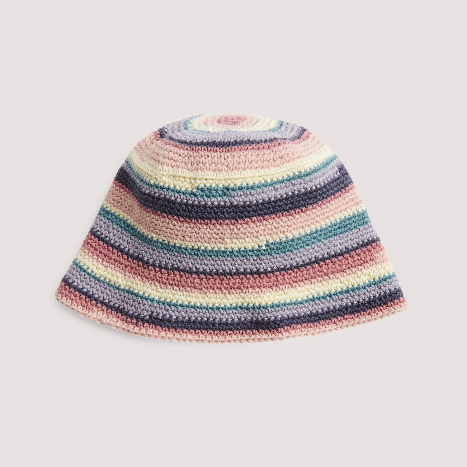 Bucket Hat mit bunten Streifen