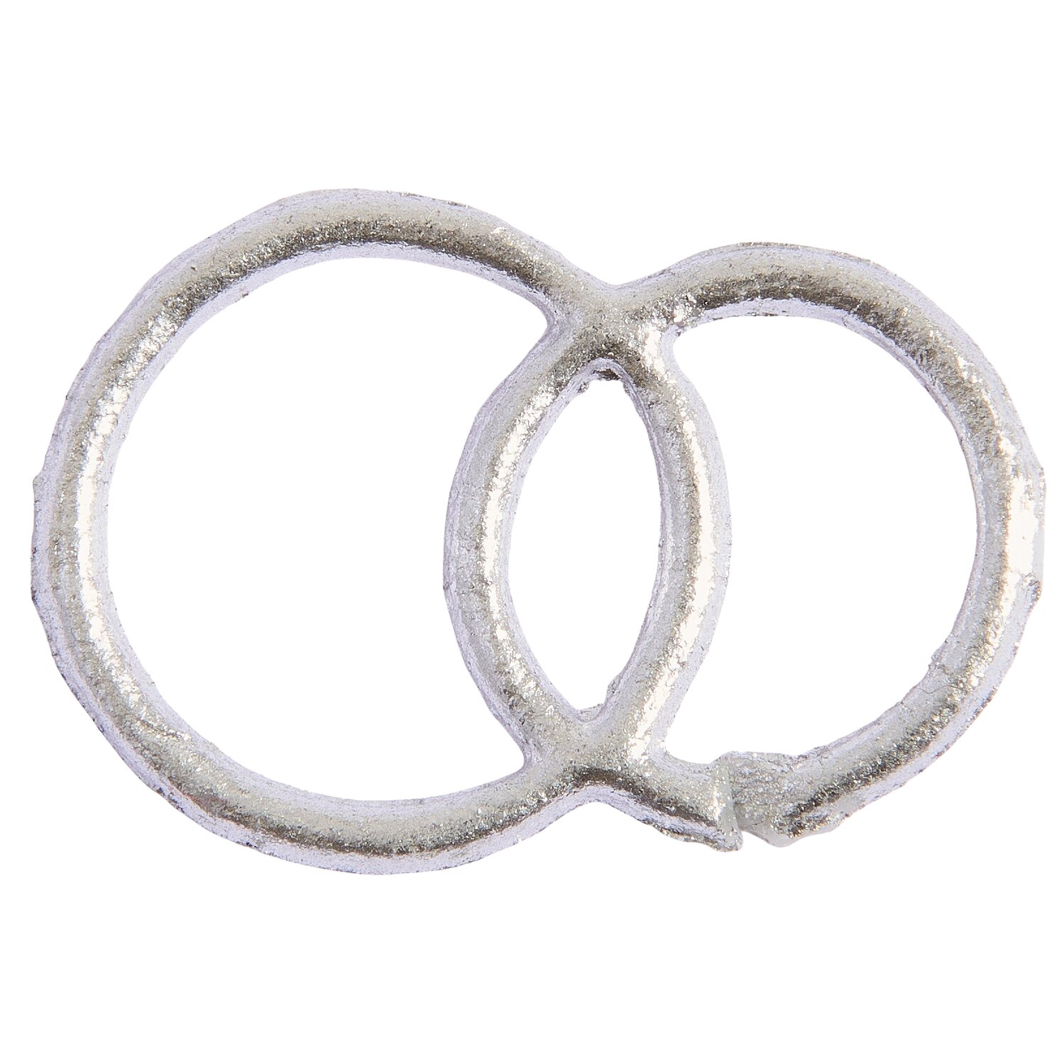 Wachsdekor Ringe 3,3x2,2cm Farbe Silber von Rico Design