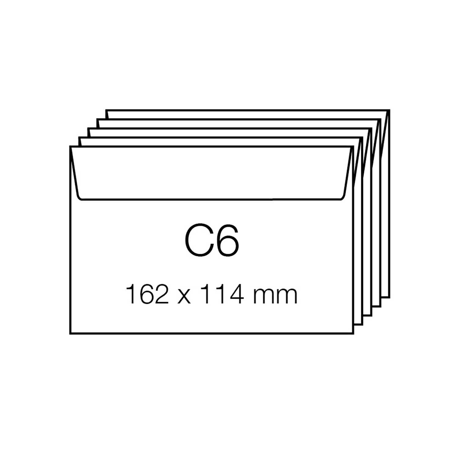 Paper Poetry Luxury Umschläge C6, elfenbein, 5 Stück, 162 x 114 mm, ideal für elegante Korrespondenz.