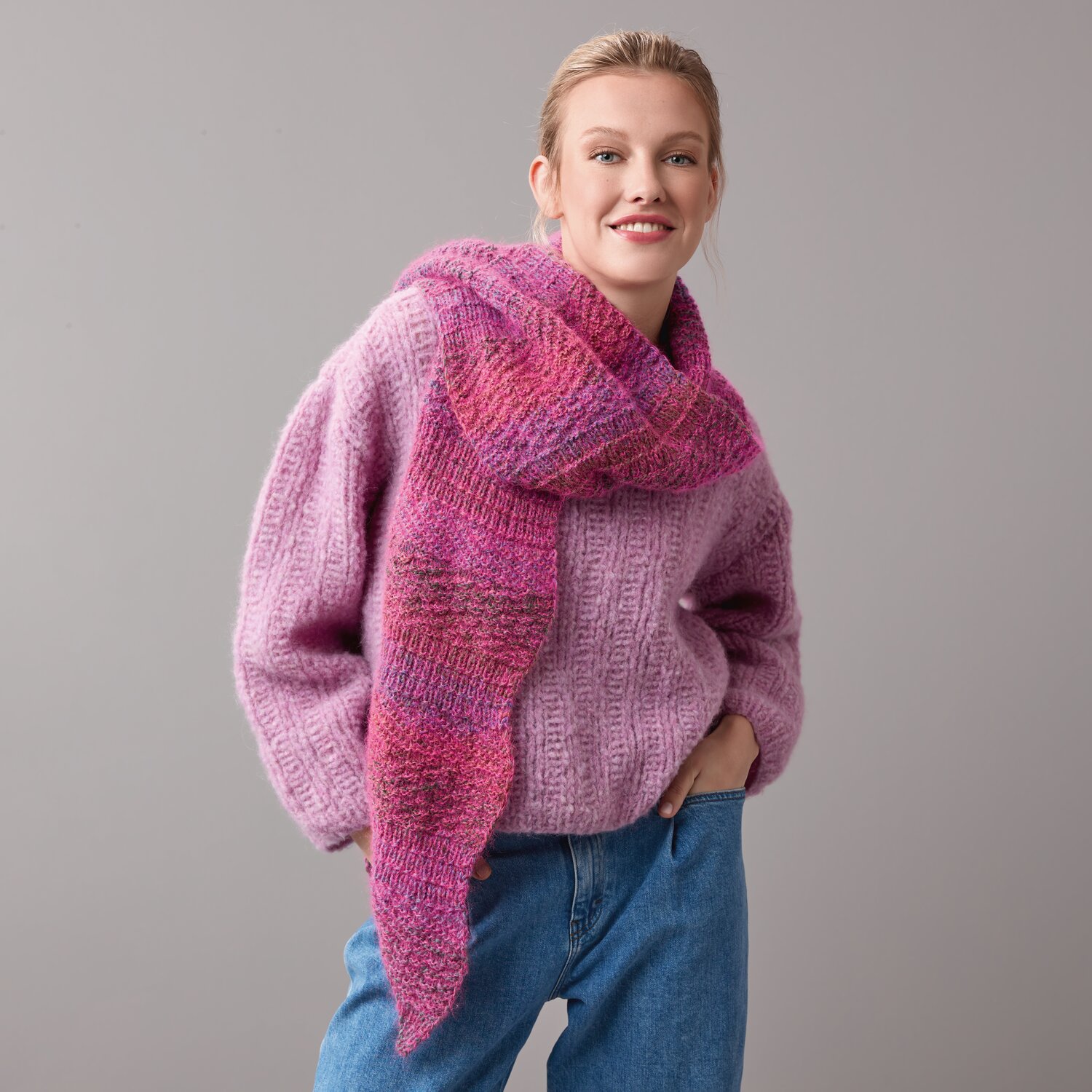 Strickset Tuch Modell 20a aus Die Neue Masche No. 10 von Rico Design