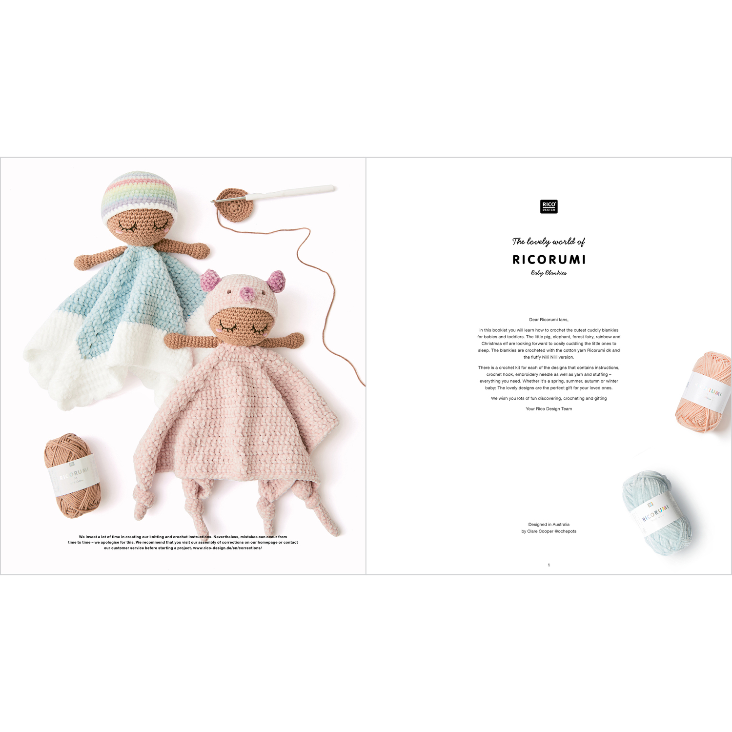 Ricorumi Baby Blankies Nilli Nilli Sprachauswahl englisch (GB) von Rico Design