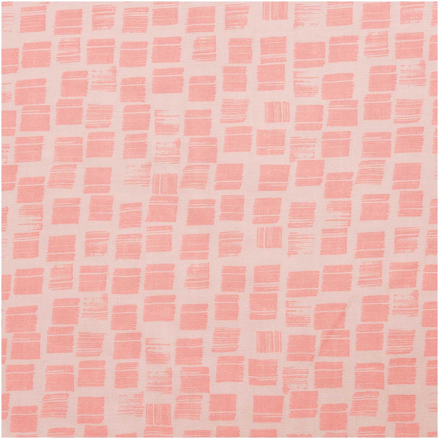 Musselin-Druckstoff Nature Matters mit geometrischem Muster in Rosa von Rico Design, 50x140cm.