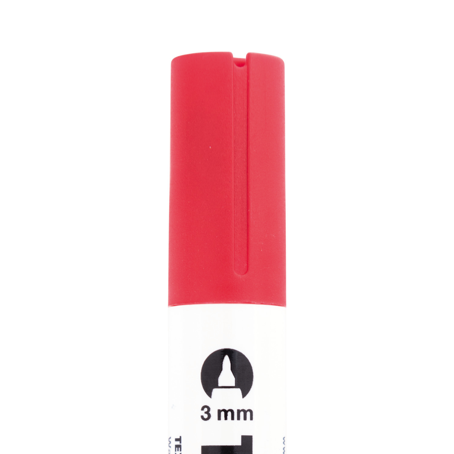 Textilmarker helle Stoffe, 3mm Spitze, in Rot von Rico Design, ideal für kreative Projekte.