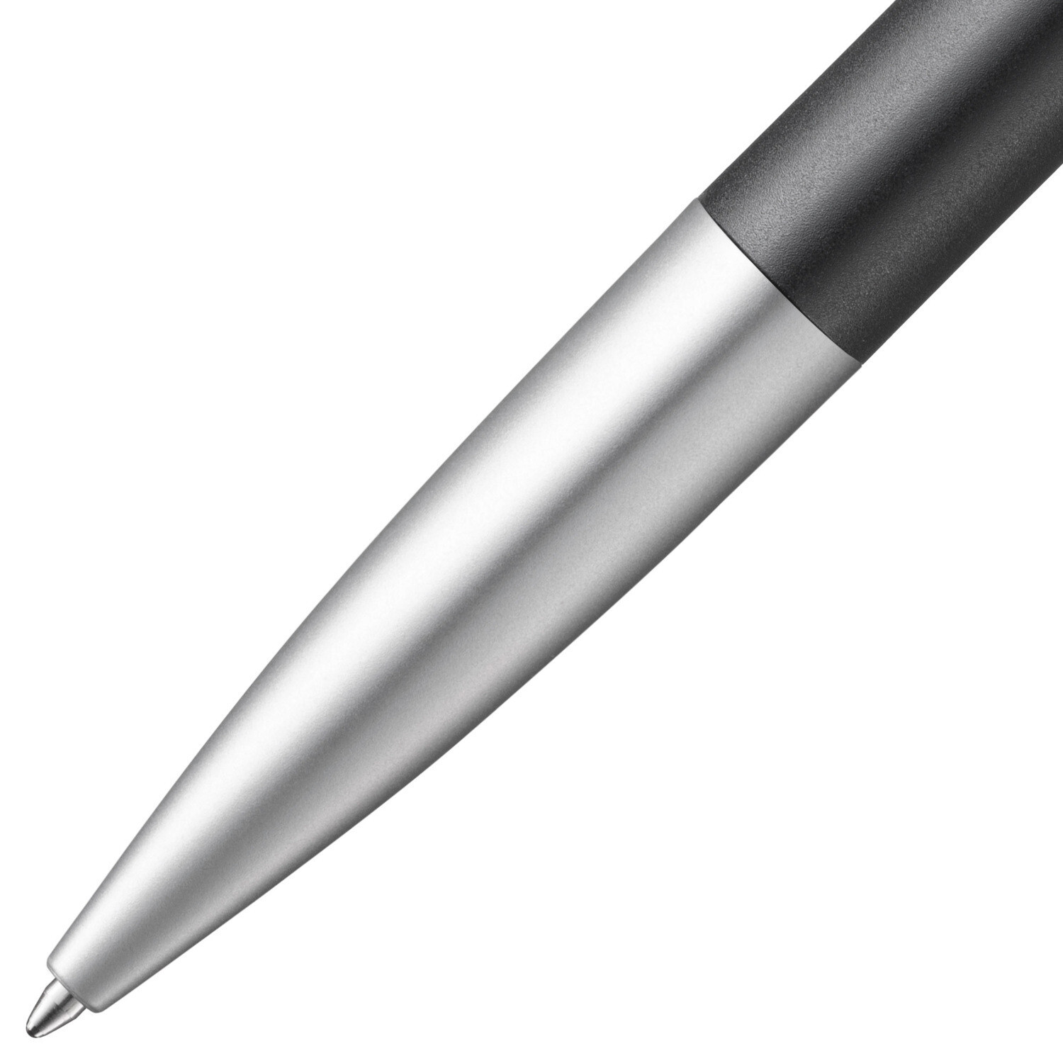 Kugelschreiber noto von Lamy in elegantem Schwarz und Silber, ideal für stilvolles Schreiben.