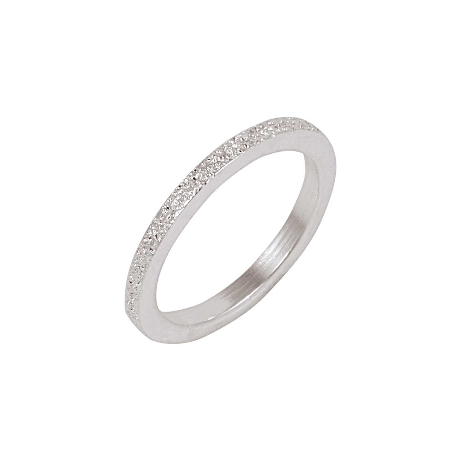 Ring Pünktchen 16mm von Rico Design: Eleganter, silberner Ring mit feinen Pünktchen-Details. Ideal für stilvolle Anlässe.